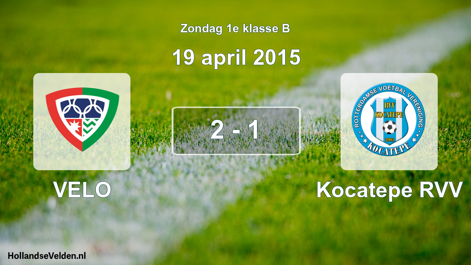 Total number of matches played: VELO - Kocatepe RVV 2 - 1 (19 April 2015)