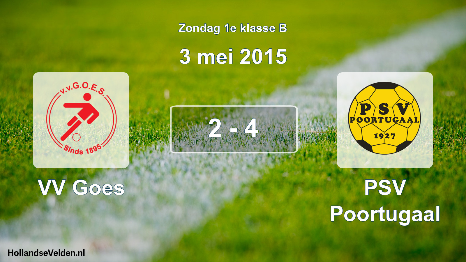 Total number of matches played: VV Goes - PSV Poortugaal 2 - 4 (3 May 2015)