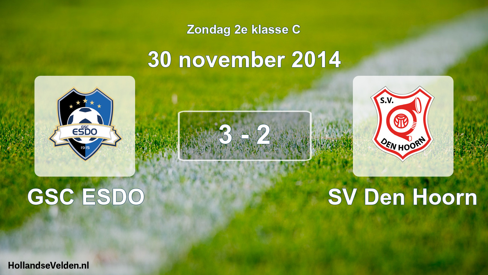Total number of matches played: GSC ESDO - SV Den Hoorn 3 - 2 (30 November 2014)
