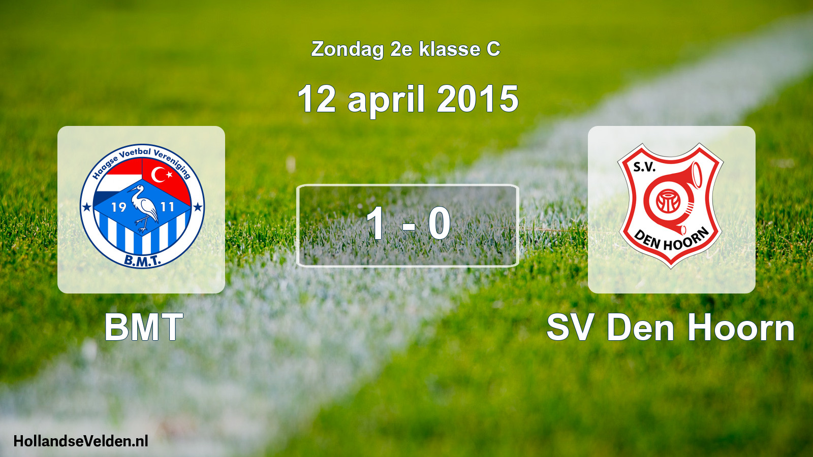 Total number of matches played: BMT - SV Den Hoorn 1 - 0 (12 April 2015)