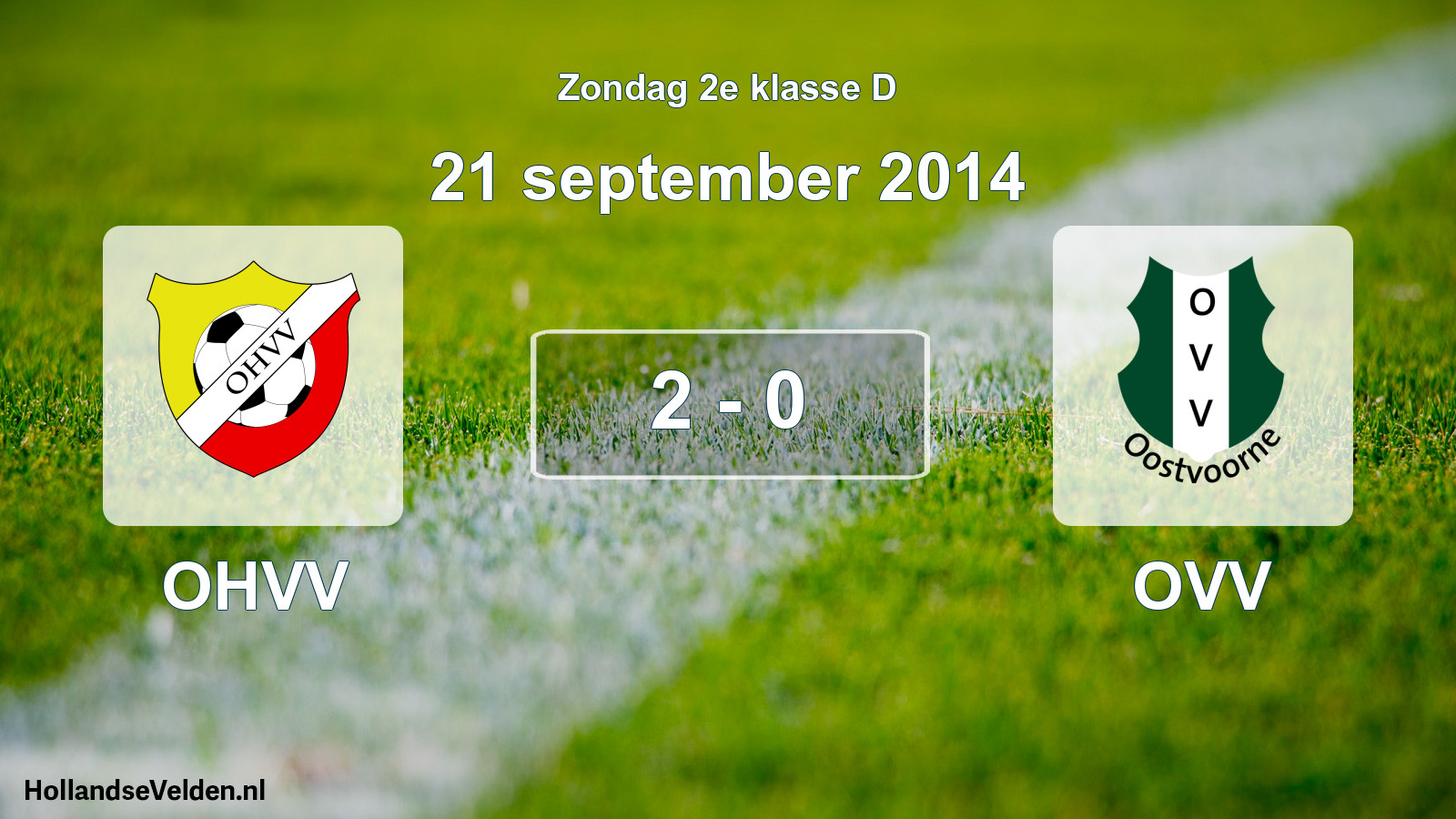 Total number of matches played: OHVV - OVV 2 - 0 (21 September 2014)