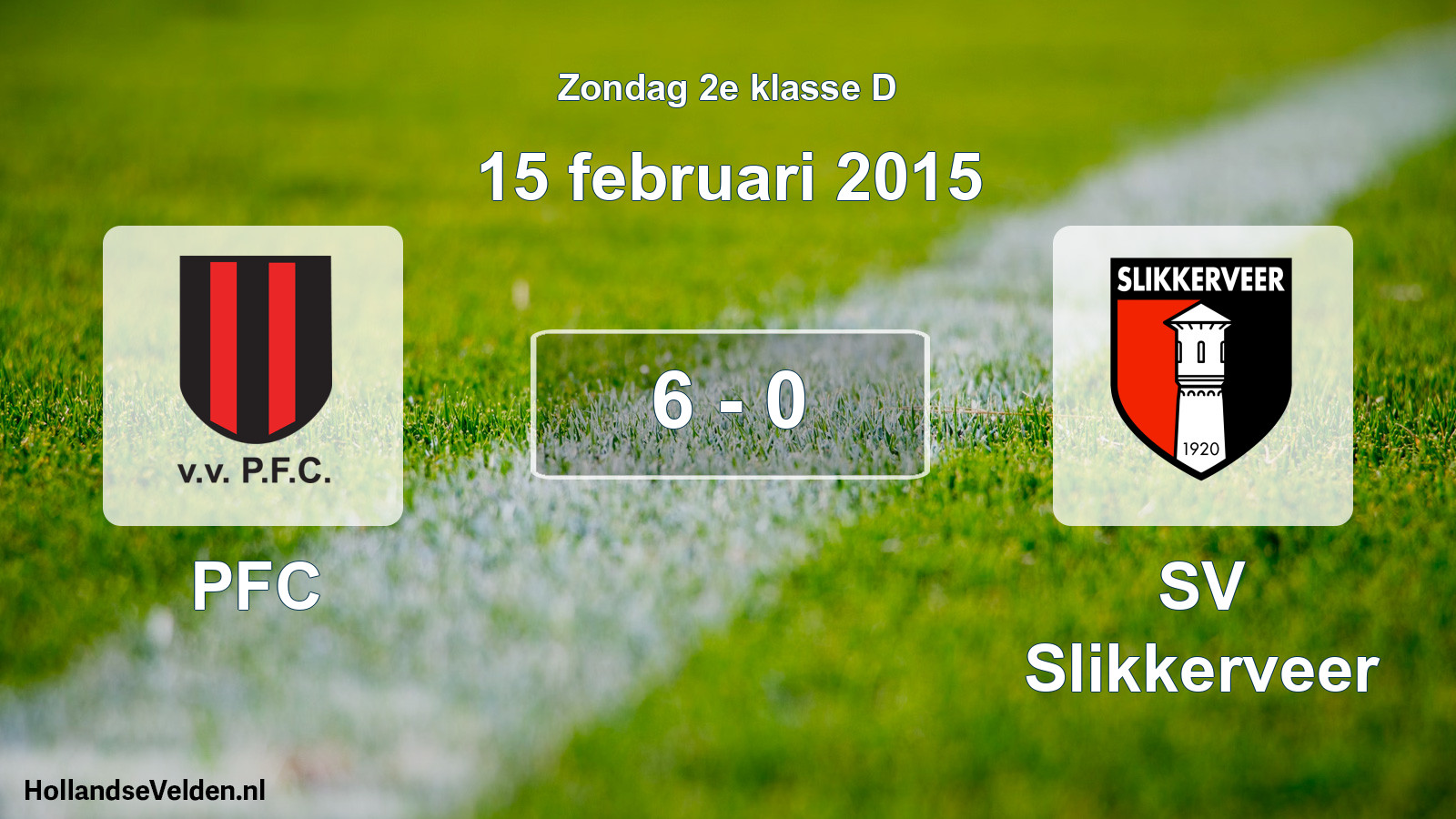 Total number of matches played: PFC - SV Slikkerveer 6 - 0 (15 February 2015)