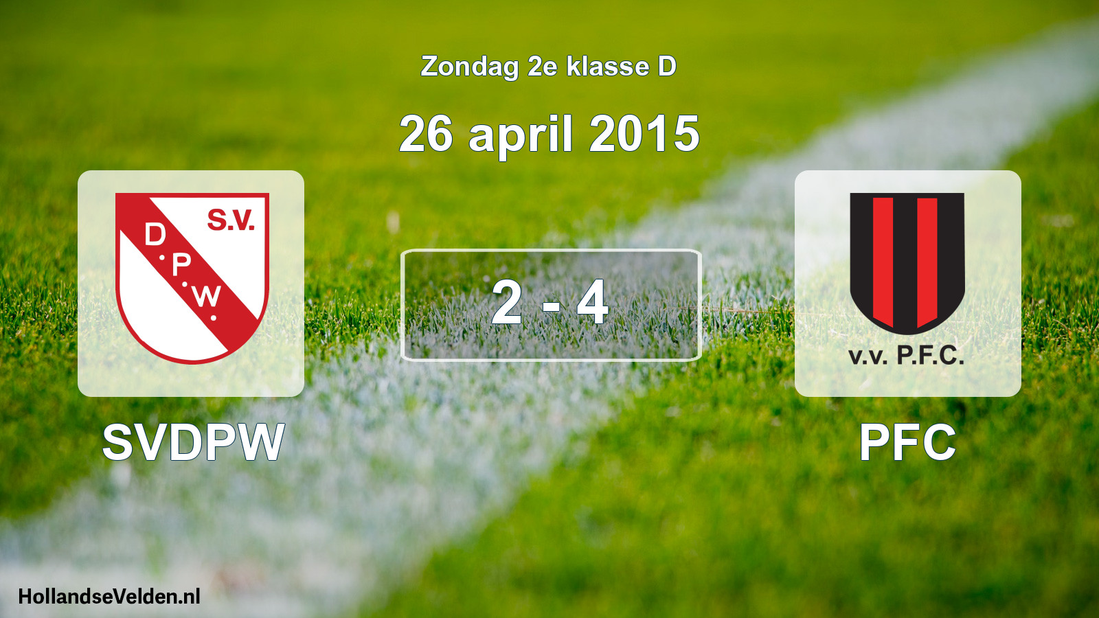 Total number of matches played: SVDPW - PFC 2 - 4 (26 April 2015)