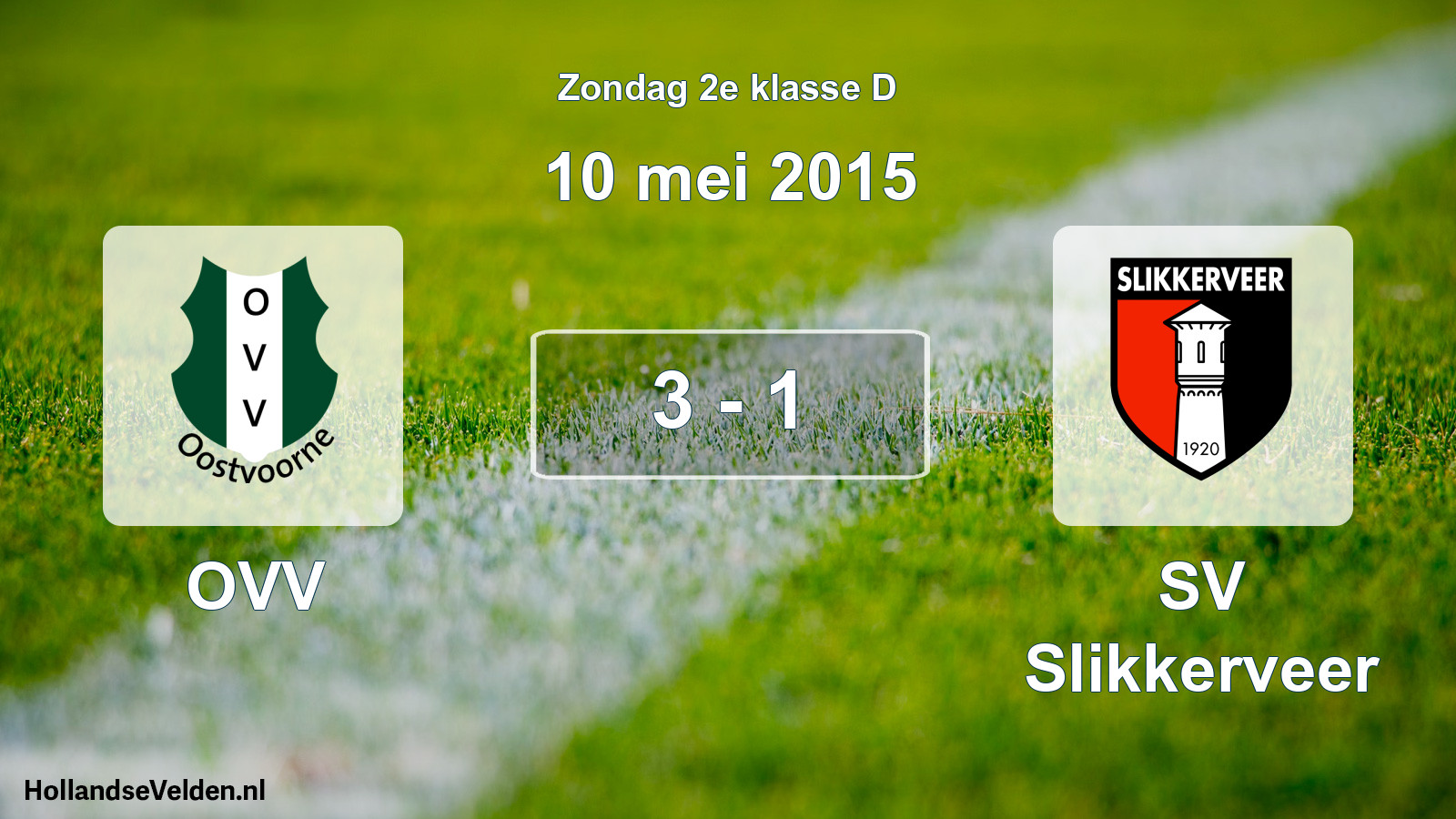 Total number of matches played: OVV - SV Slikkerveer 3 - 1 (10 May 2015)
