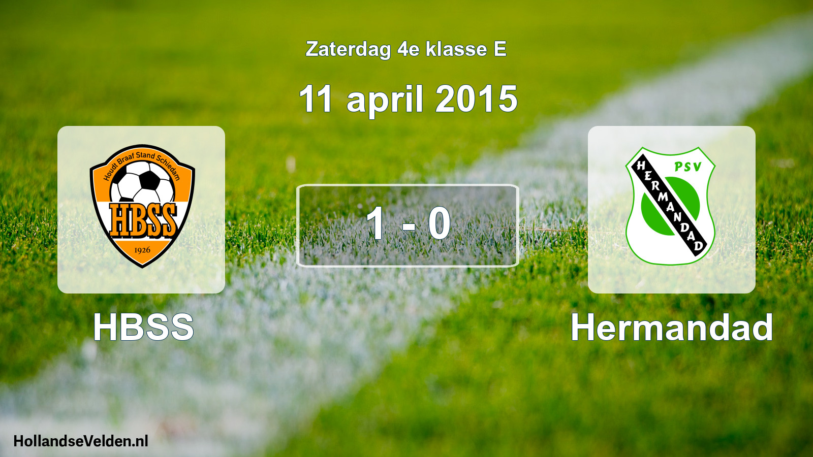 Total number of matches played: HBSS - Hermandad 1 - 0 (11 April 2015)