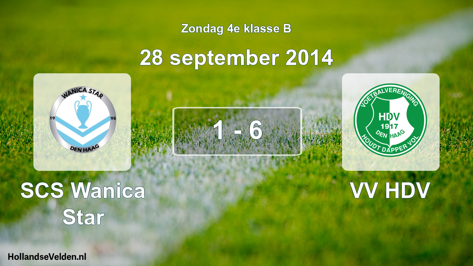 Total number of matches played: SCS Wanica Star - VV HDV 1 - 6 (28 September 2014)