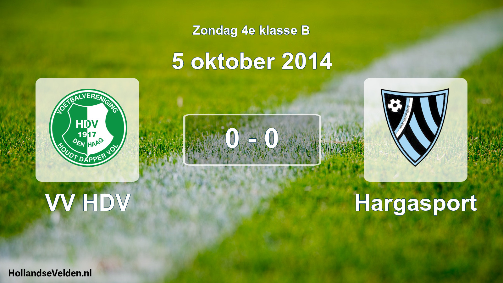 Total number of matches played: VV HDV - Hargasport 0 - 0 (5 October 2014)
