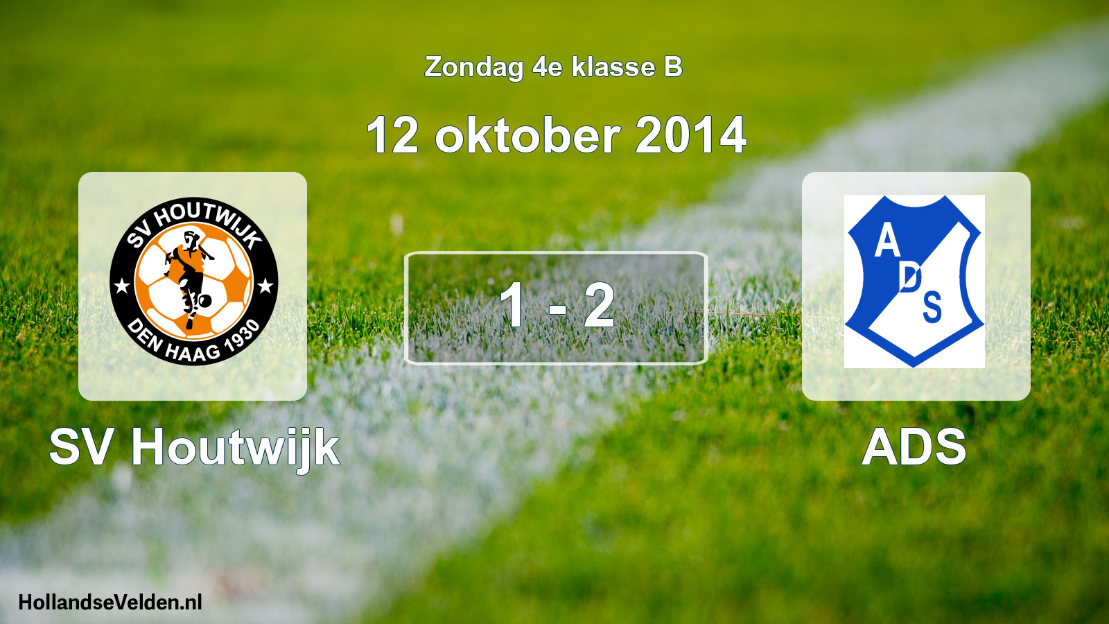Total number of matches played: SV Houtwijk - ADS 1 - 2 (12 October 2014)
