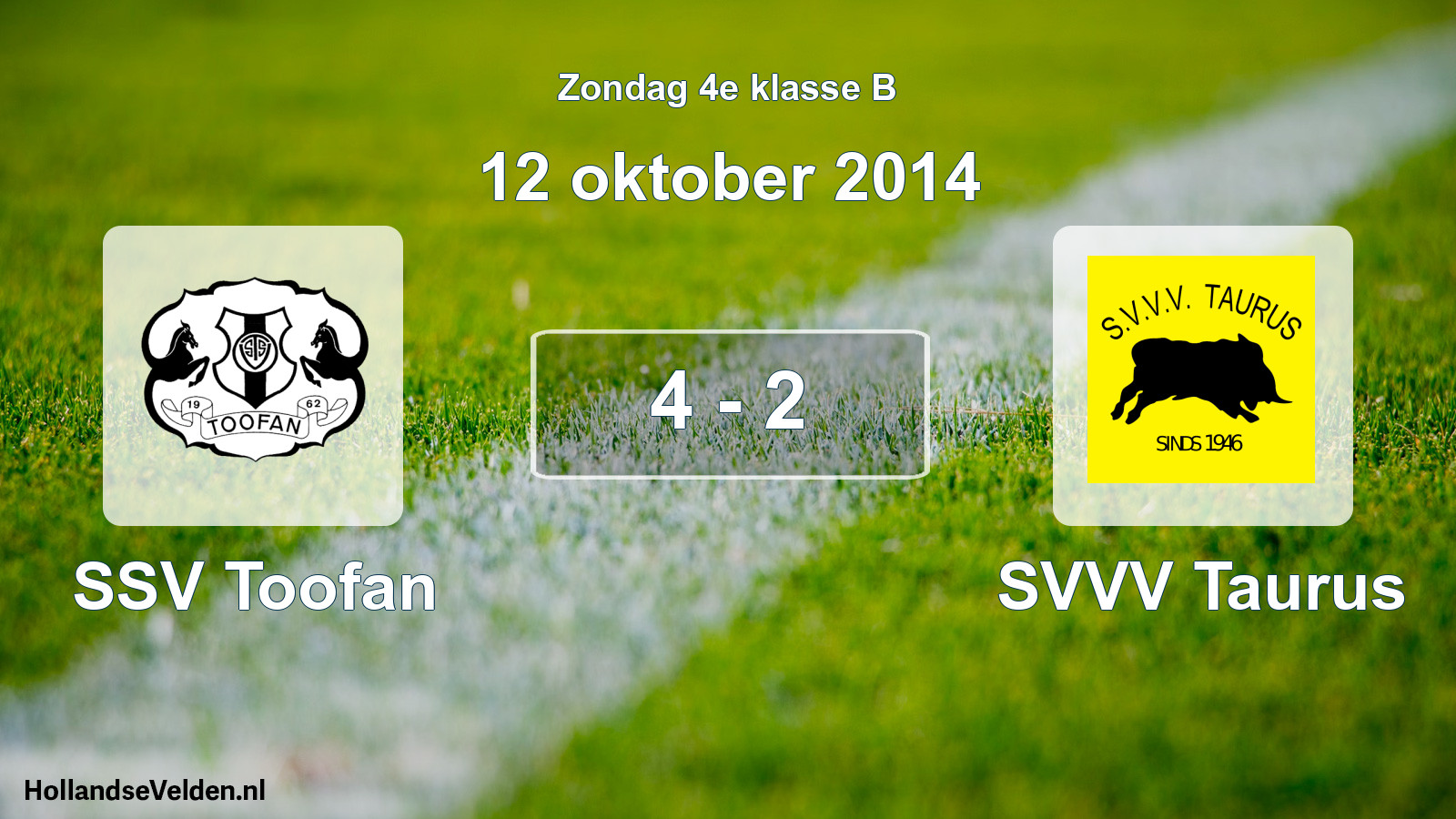 Total number of matches played: SSV Toofan - SVVV Taurus 4 - 2 (12 October 2014)