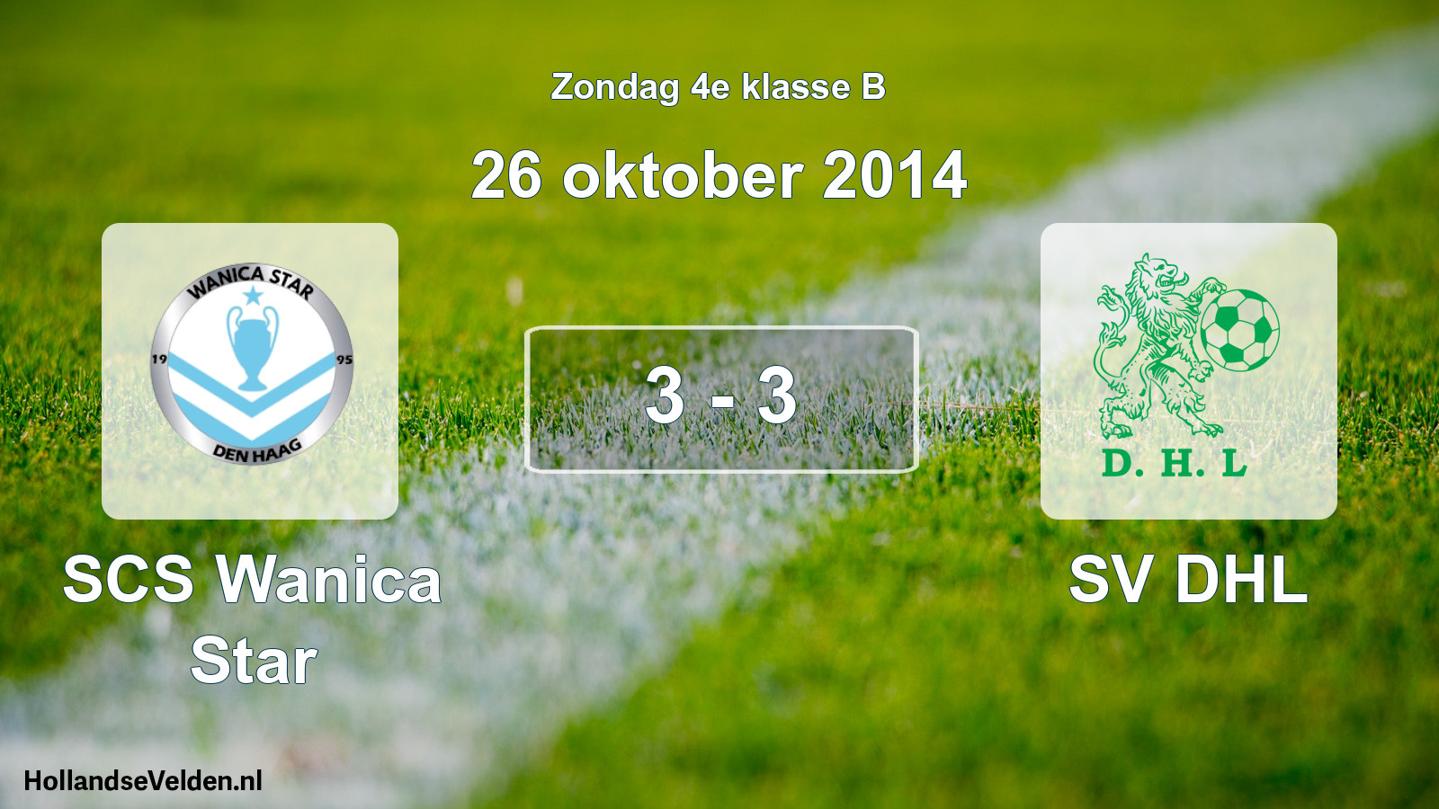 Total number of matches played: SCS Wanica Star - SV DHL 3 - 3 (26 October 2014)