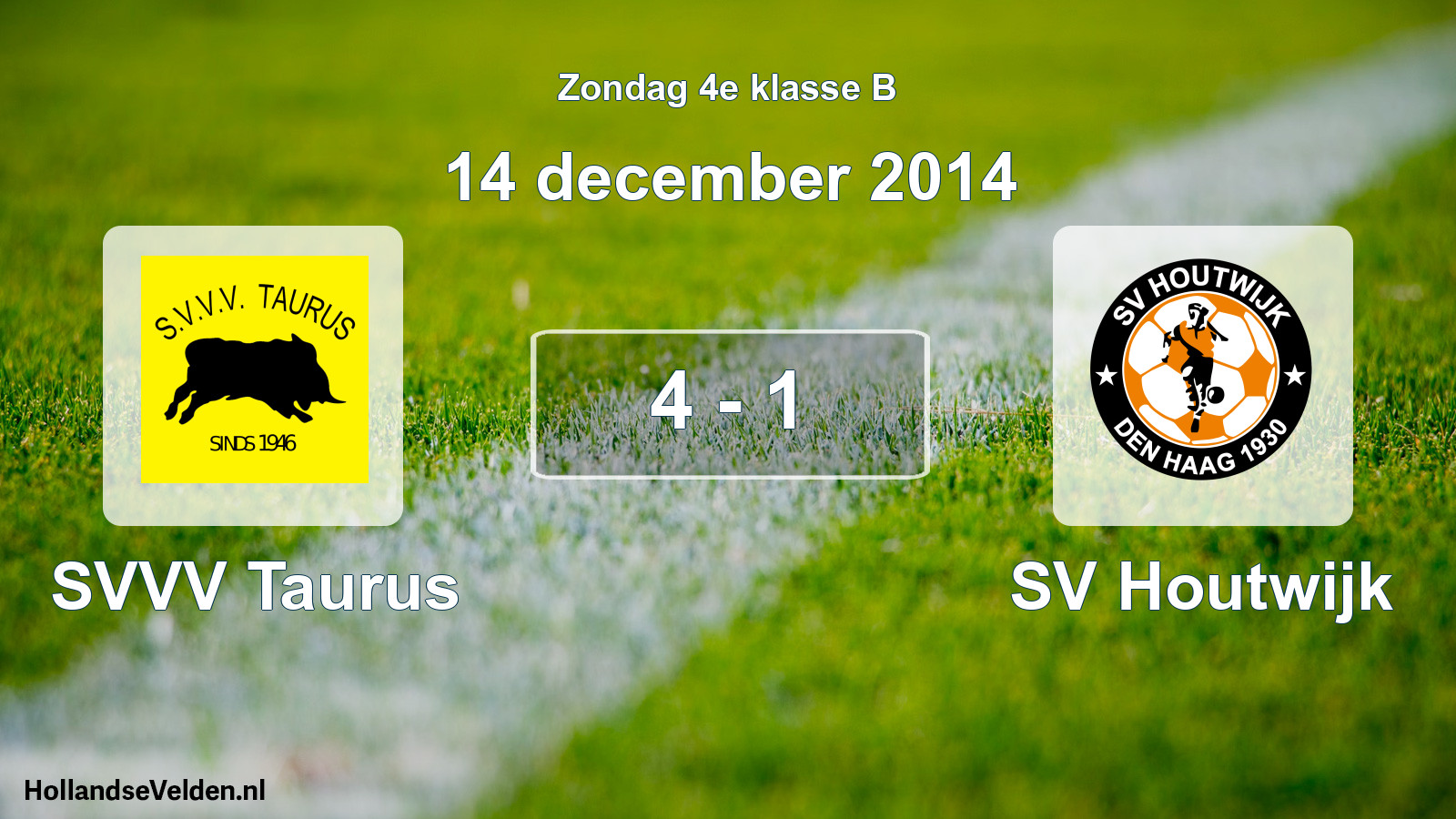 Total number of matches played: SVVV Taurus - SV Houtwijk 4 - 1 (14 December 2014)