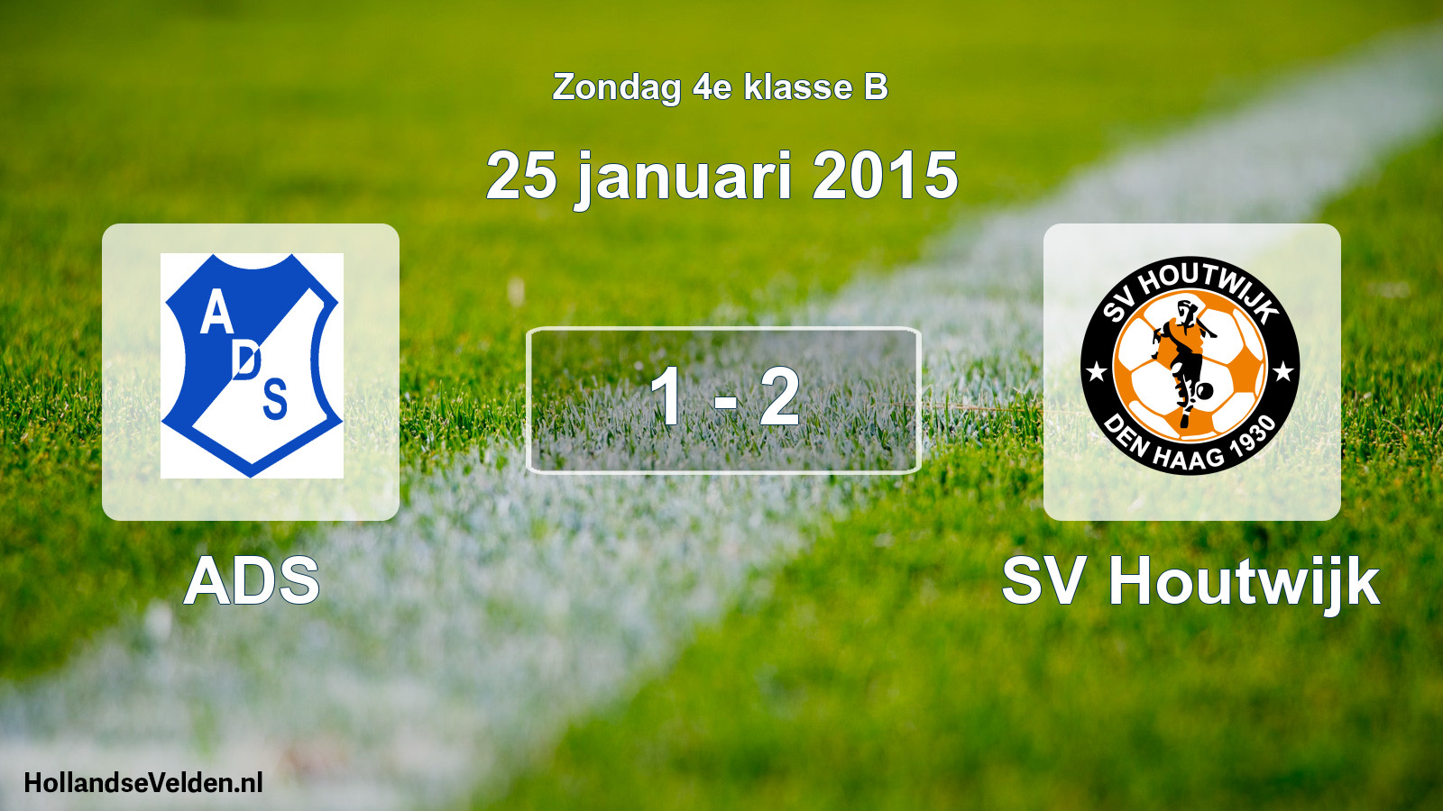 Total number of matches played: ADS - SV Houtwijk 1 - 2 (25 January 2015)