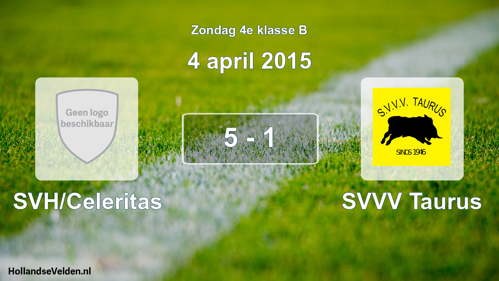 Total number of matches played: SVH/Celeritas - SVVV Taurus 5 - 1 (4 April 2015)