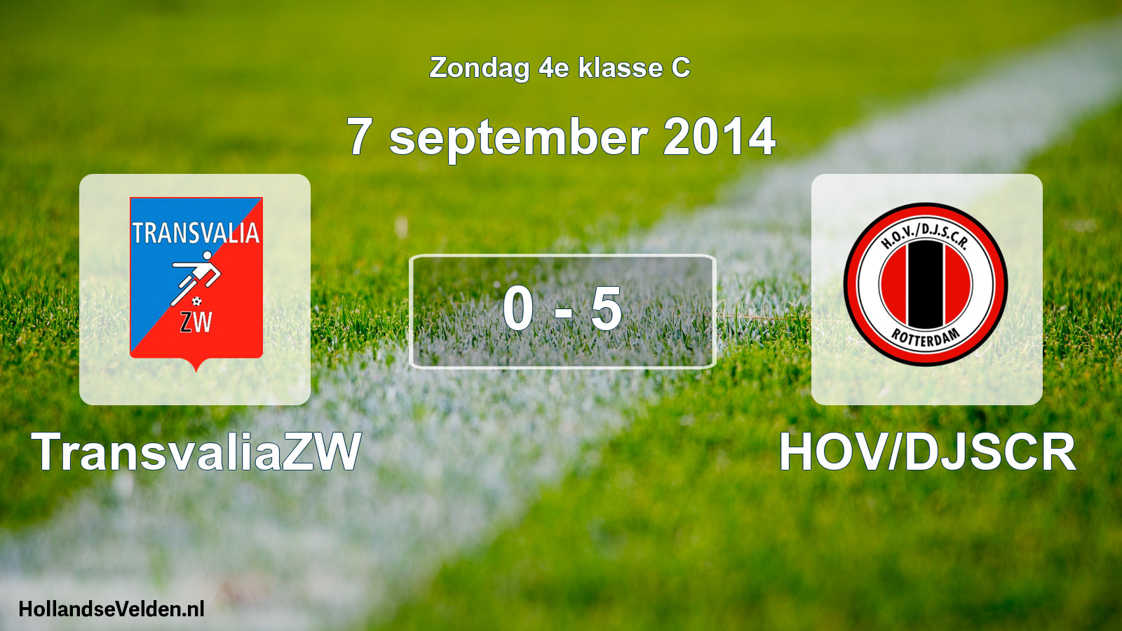 Total number of matches played: TransvaliaZW - HOV/DJSCR 0 - 5 (7 September 2014)