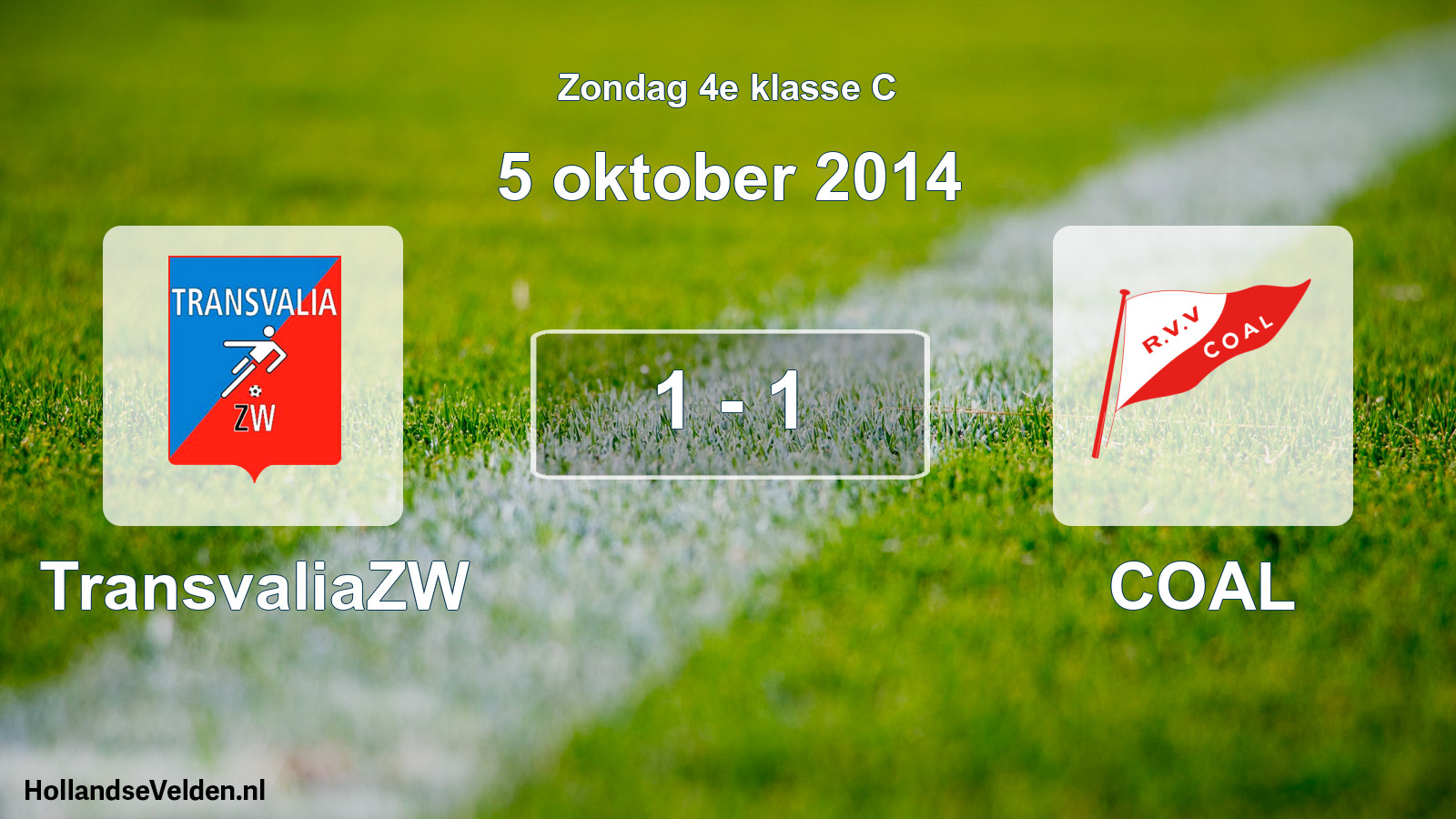 Total number of matches played: TransvaliaZW - COAL 1 - 1 (5 October 2014)