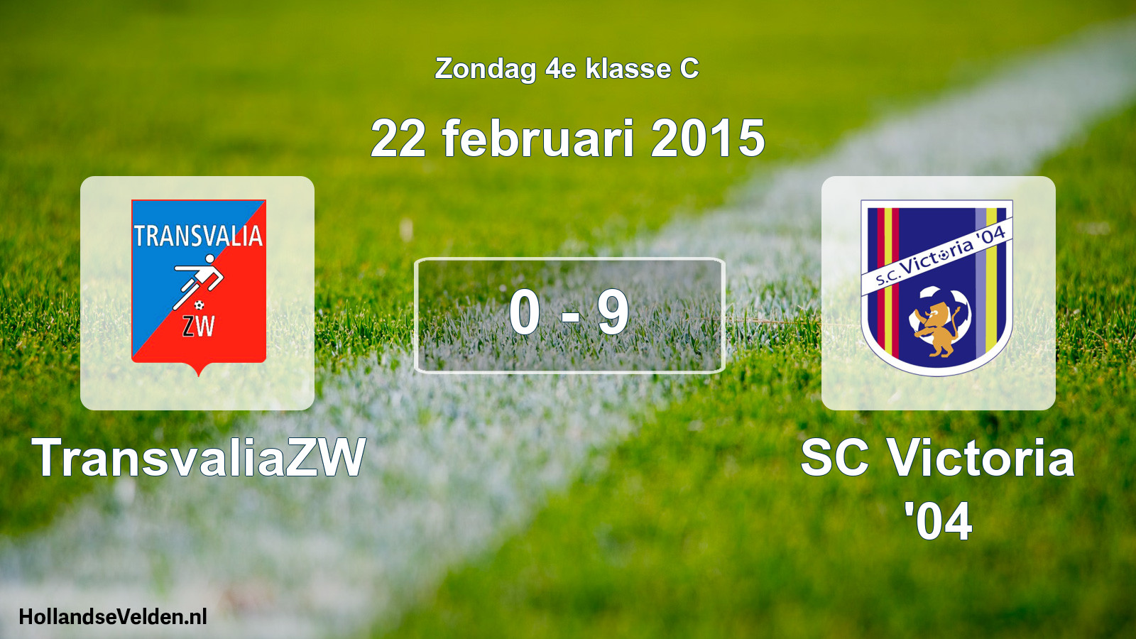 Total number of matches played: TransvaliaZW - SC Victoria '04 0 - 9 (22 February 2015)