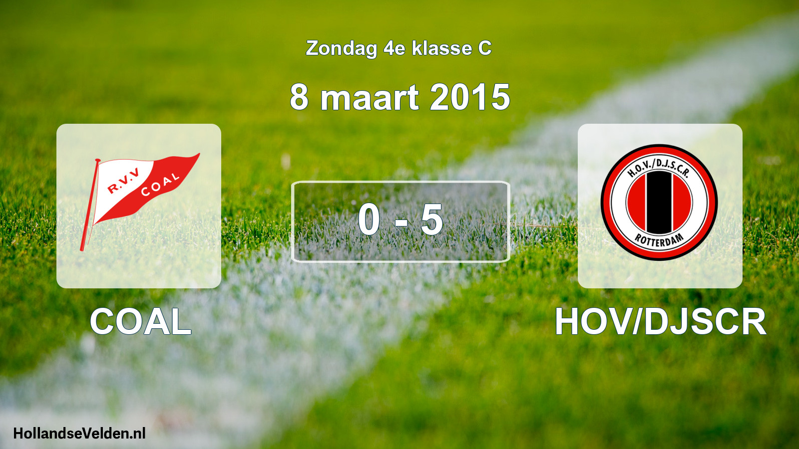 Total number of matches played: COAL - HOV/DJSCR 0 - 5 (8 March 2015)