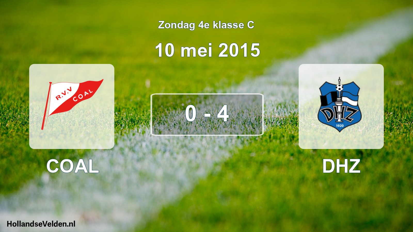 Total number of matches played: COAL - DHZ 0 - 4 (10 May 2015)