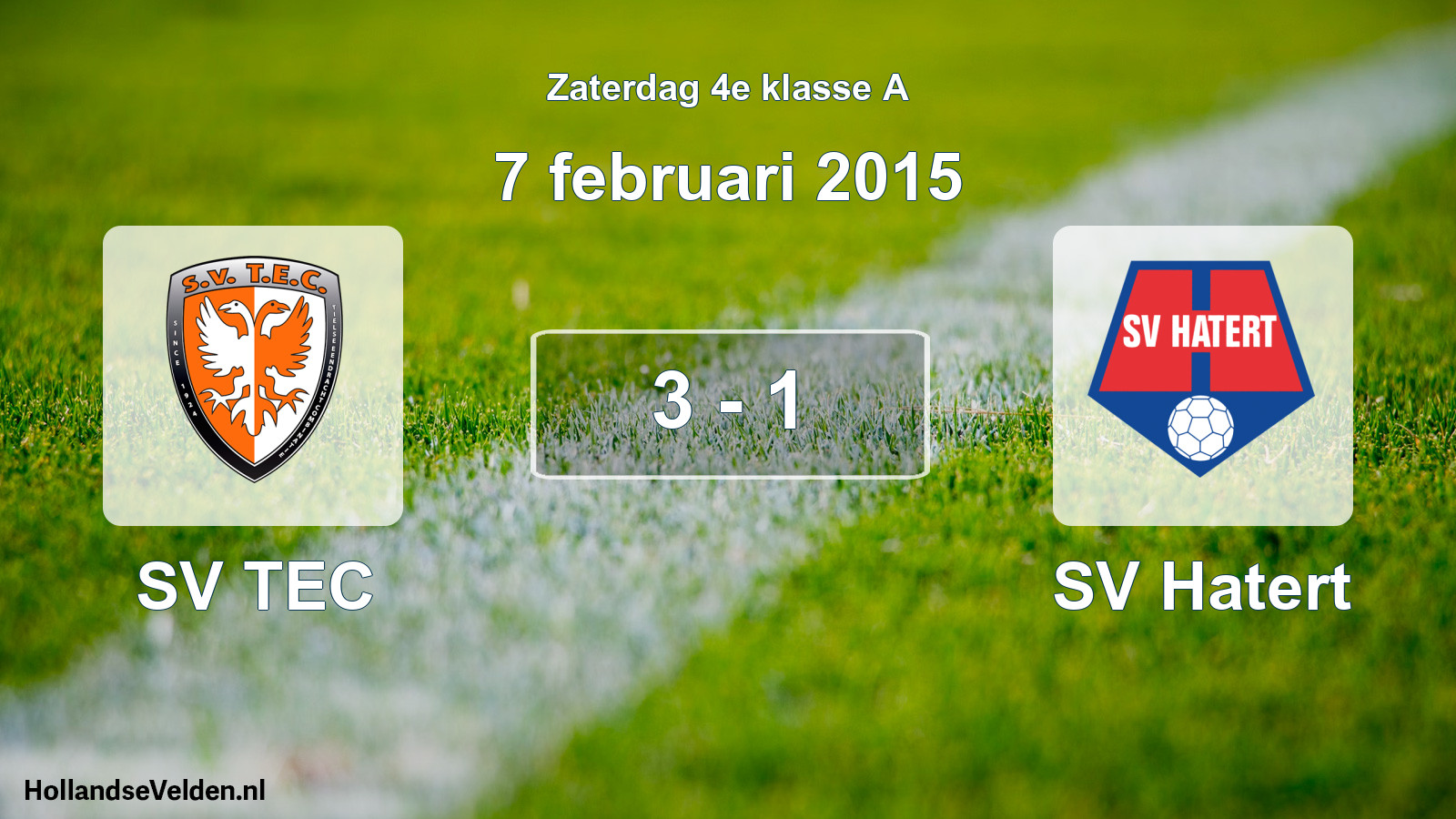 Total number of matches played: SV TEC - SV Hatert 3 - 1 (7 February 2015)