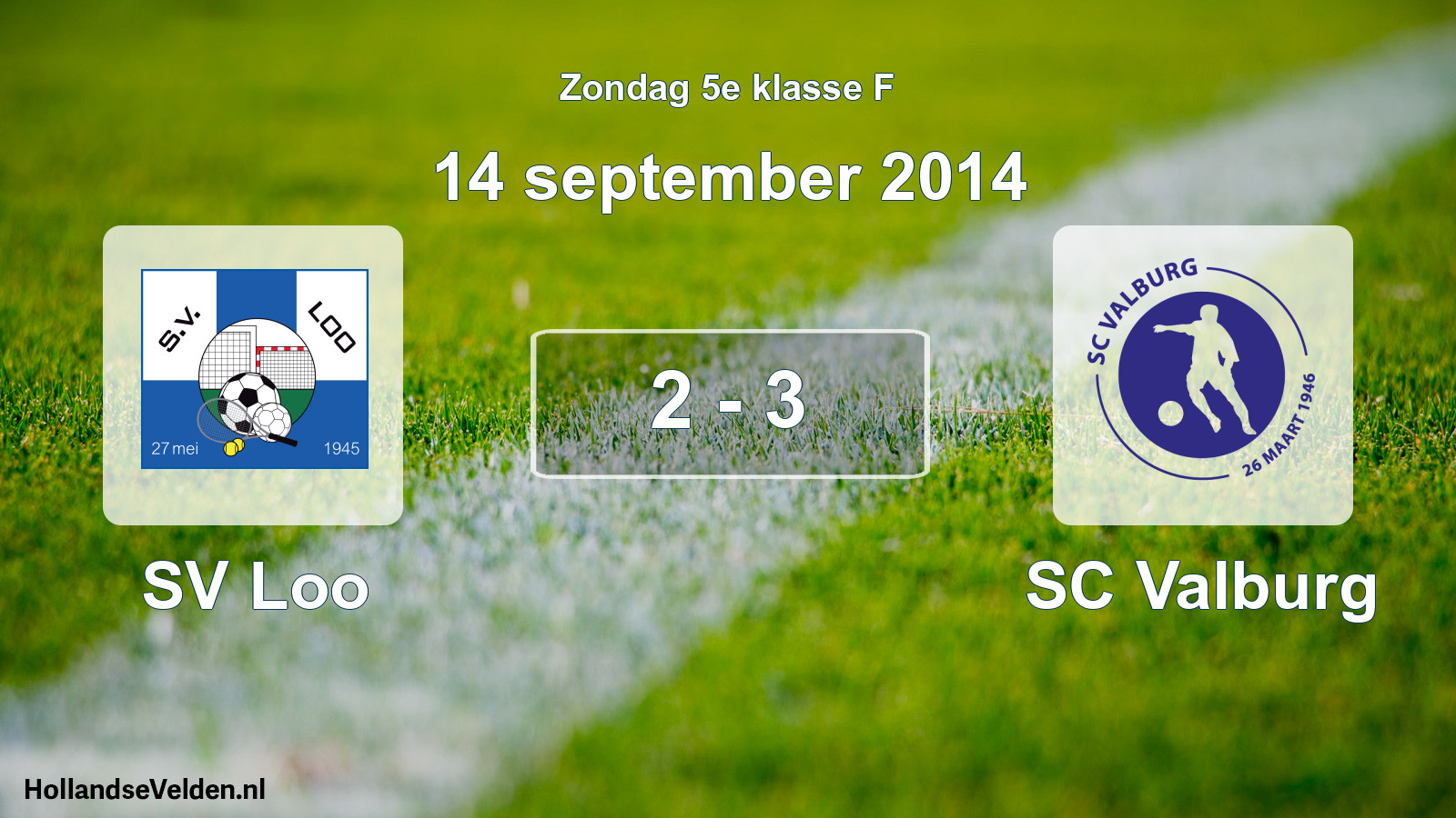 Total number of matches played: SV Loo - SC Valburg 2 - 3 (14 September 2014)