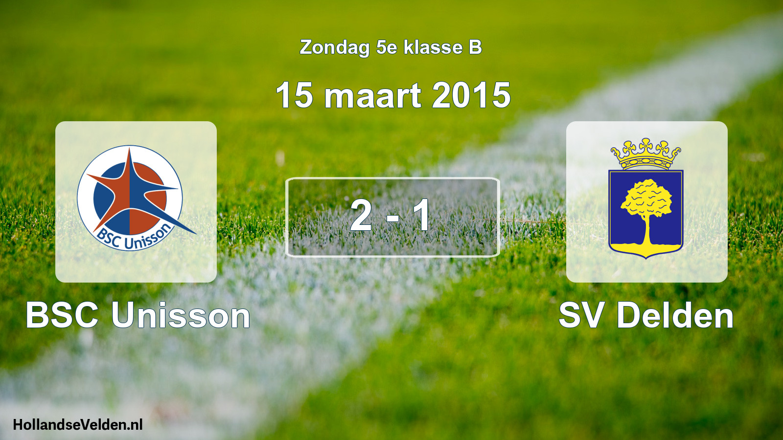 Total number of matches played: BSC Unisson - SV Delden 2 - 1 (15 March 2015)