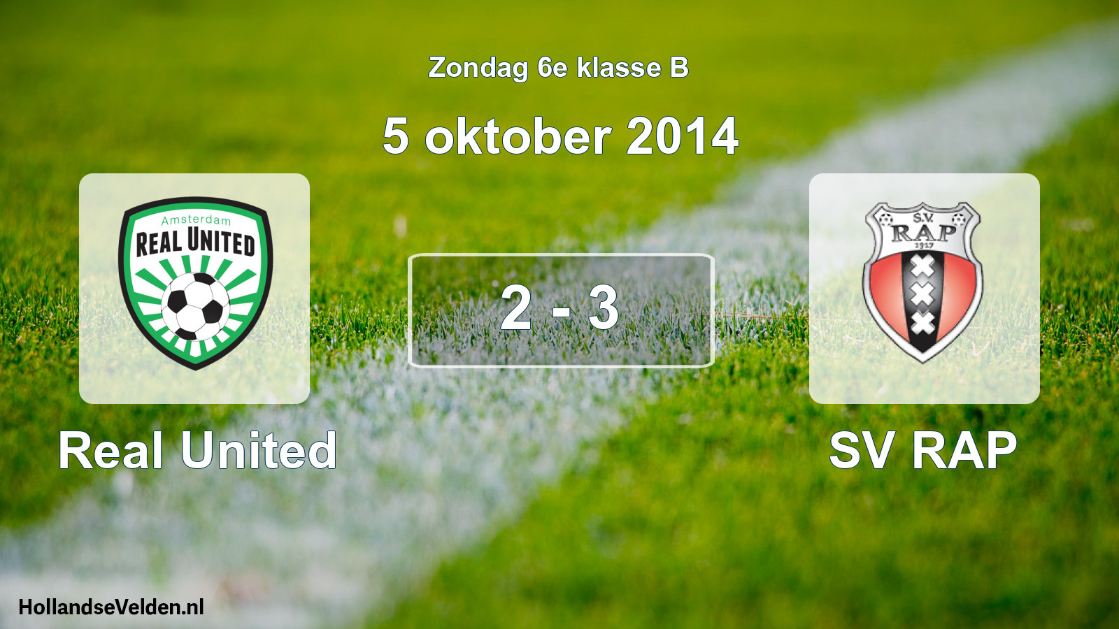 Total number of matches played: Real United - SV RAP 2 - 3 (5 October 2014)
