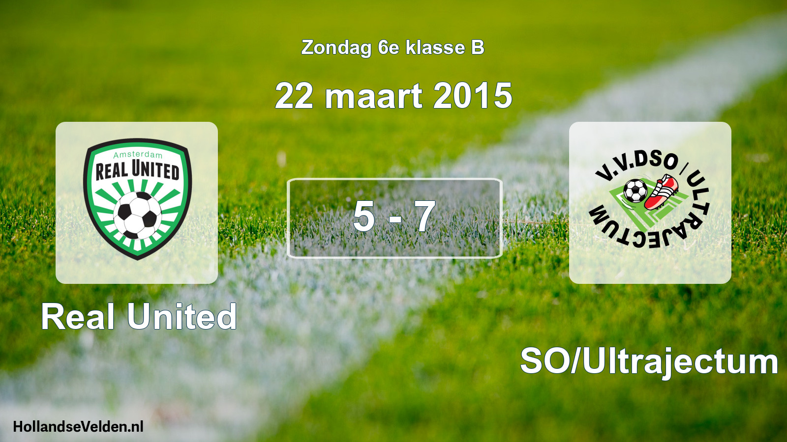 Total number of matches played: Real United - DSO/Ultrajectum 5 - 7 (22 March 2015)