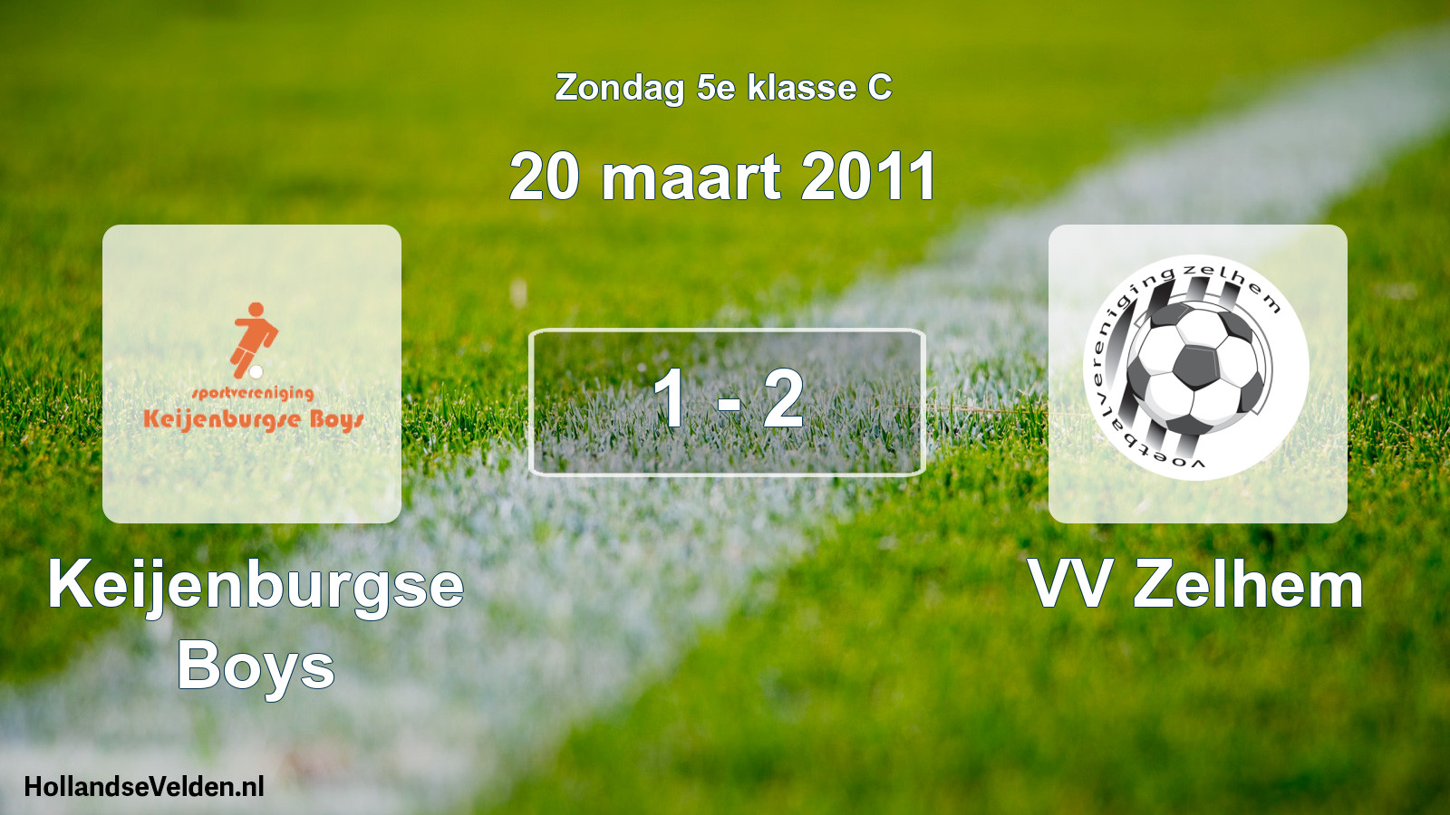 Total number of matches played: Keijenburgse Boys - VV Zelhem 1 - 2 (20 March 2011)