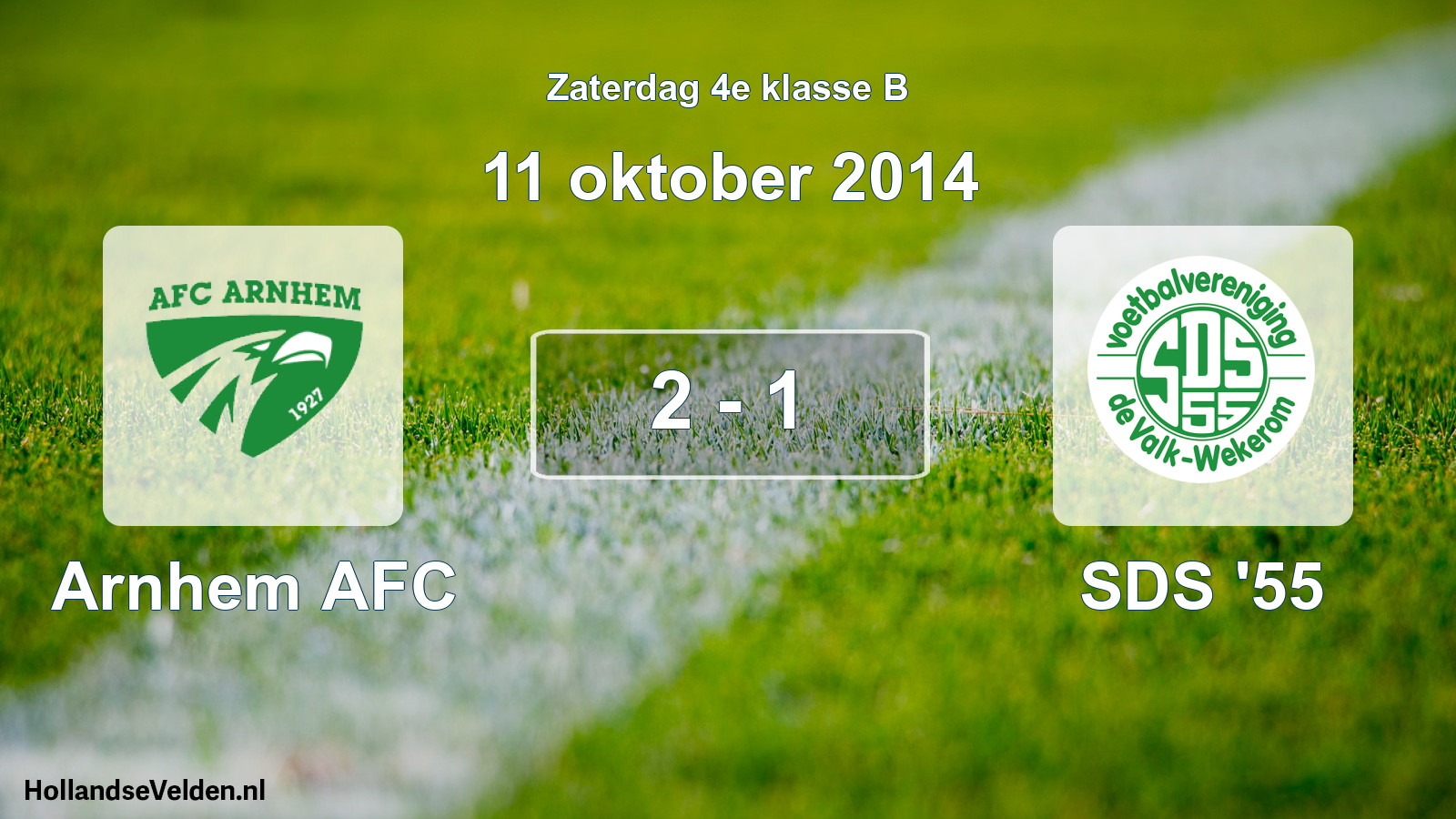 Total number of matches played: Arnhem AFC - SDS '55 2 - 1 (11 October 2014)