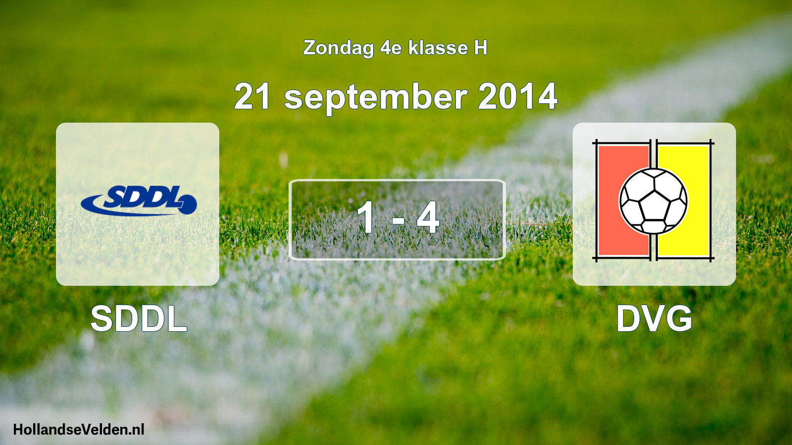 Total number of matches played: SDDL - DVG 1 - 4 (21 September 2014)