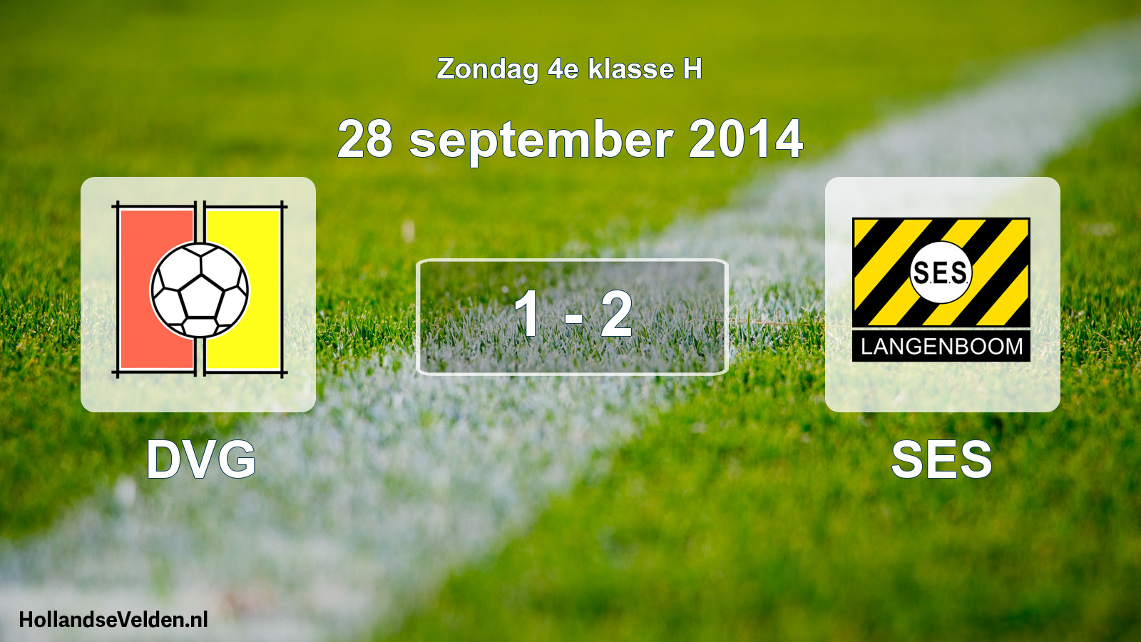 Total number of matches played: DVG - SES 1 - 2 (28 September 2014)