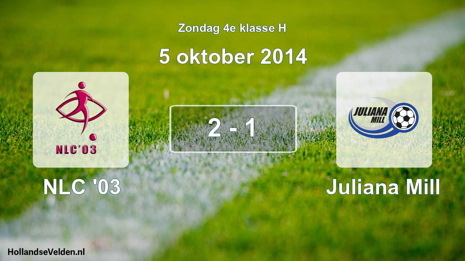 Total number of matches played: NLC '03 - Juliana Mill 2 - 1 (5 October 2014)