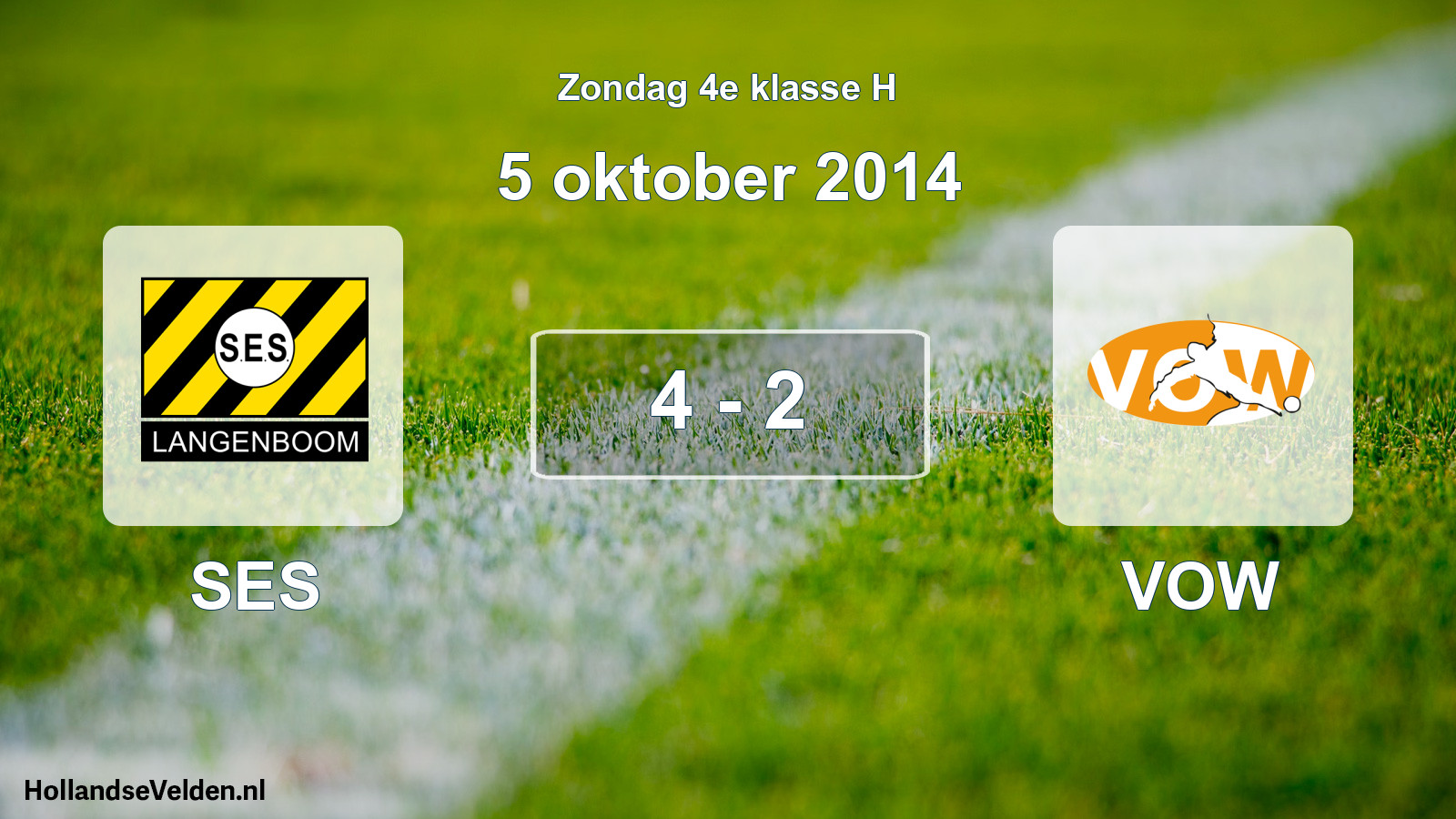 Total number of matches played: SES - VOW 4 - 2 (5 October 2014)