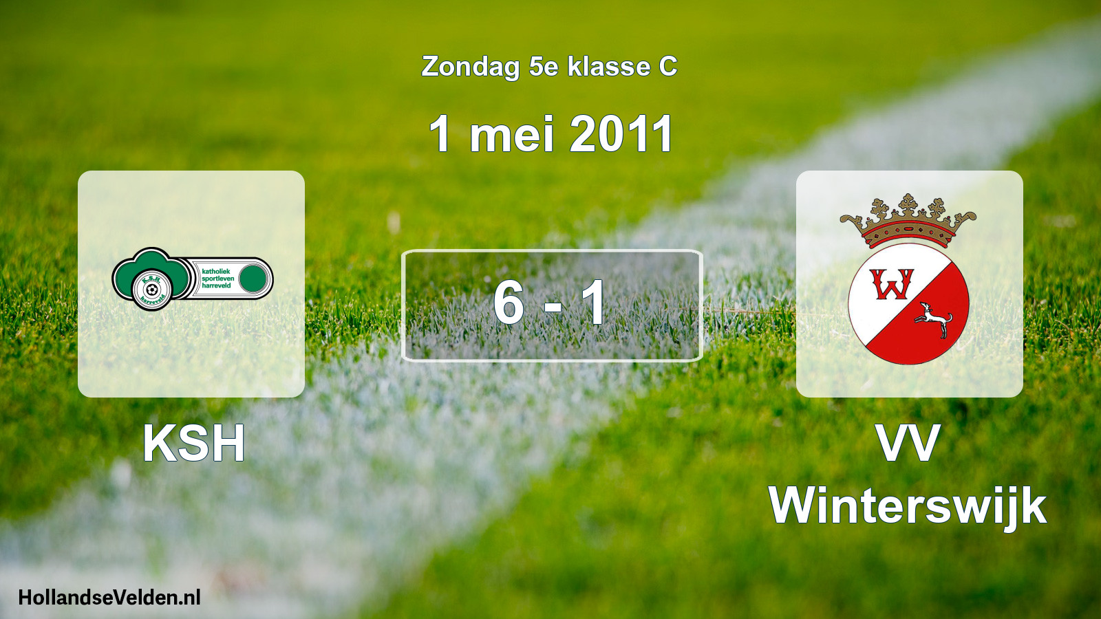 Total number of matches played: KSH - VV Winterswijk 6 - 1 (1 May 2011)