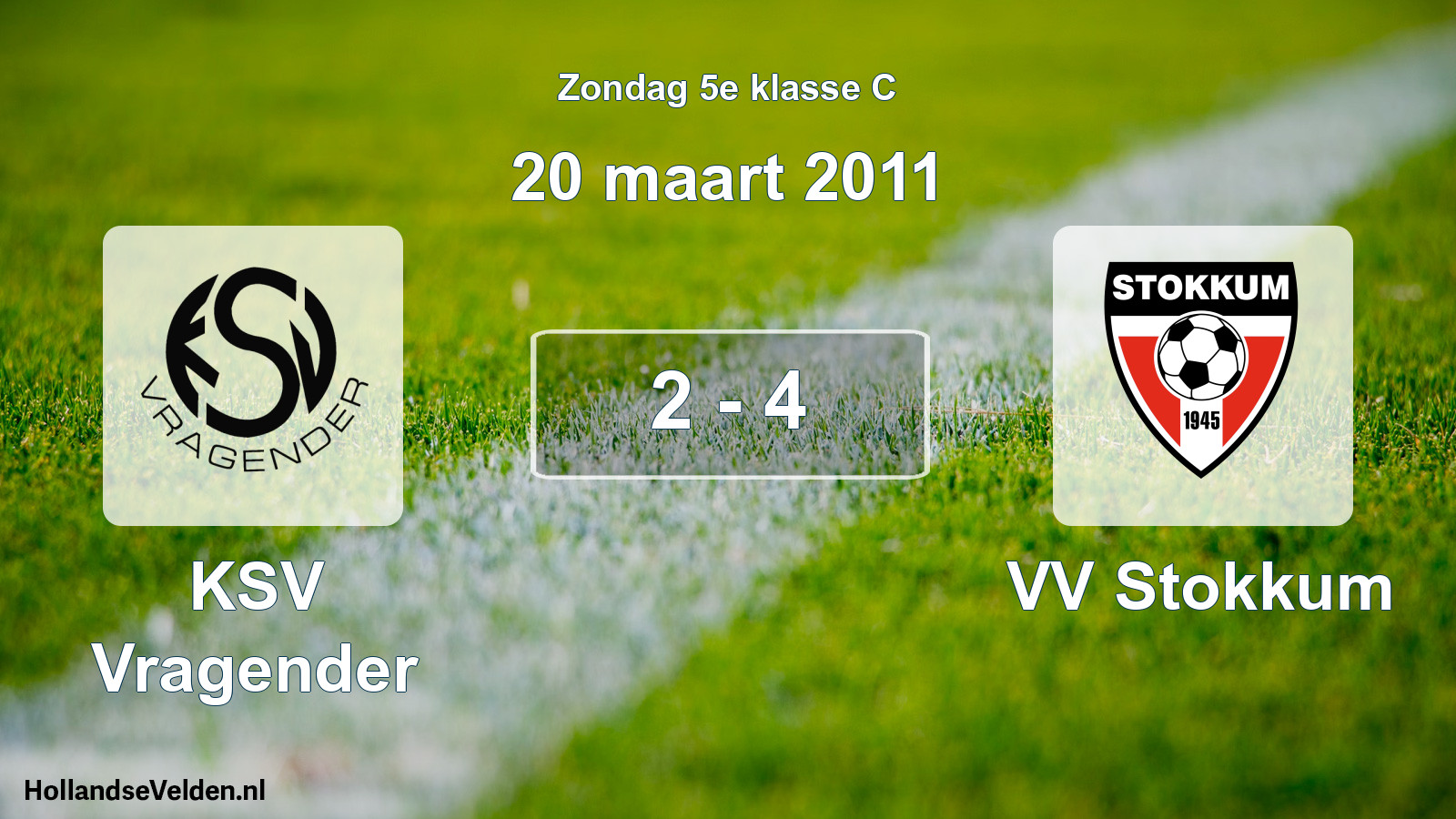 Total number of matches played: KSV Vragender - VV Stokkum 2 - 4 (20 March 2011)