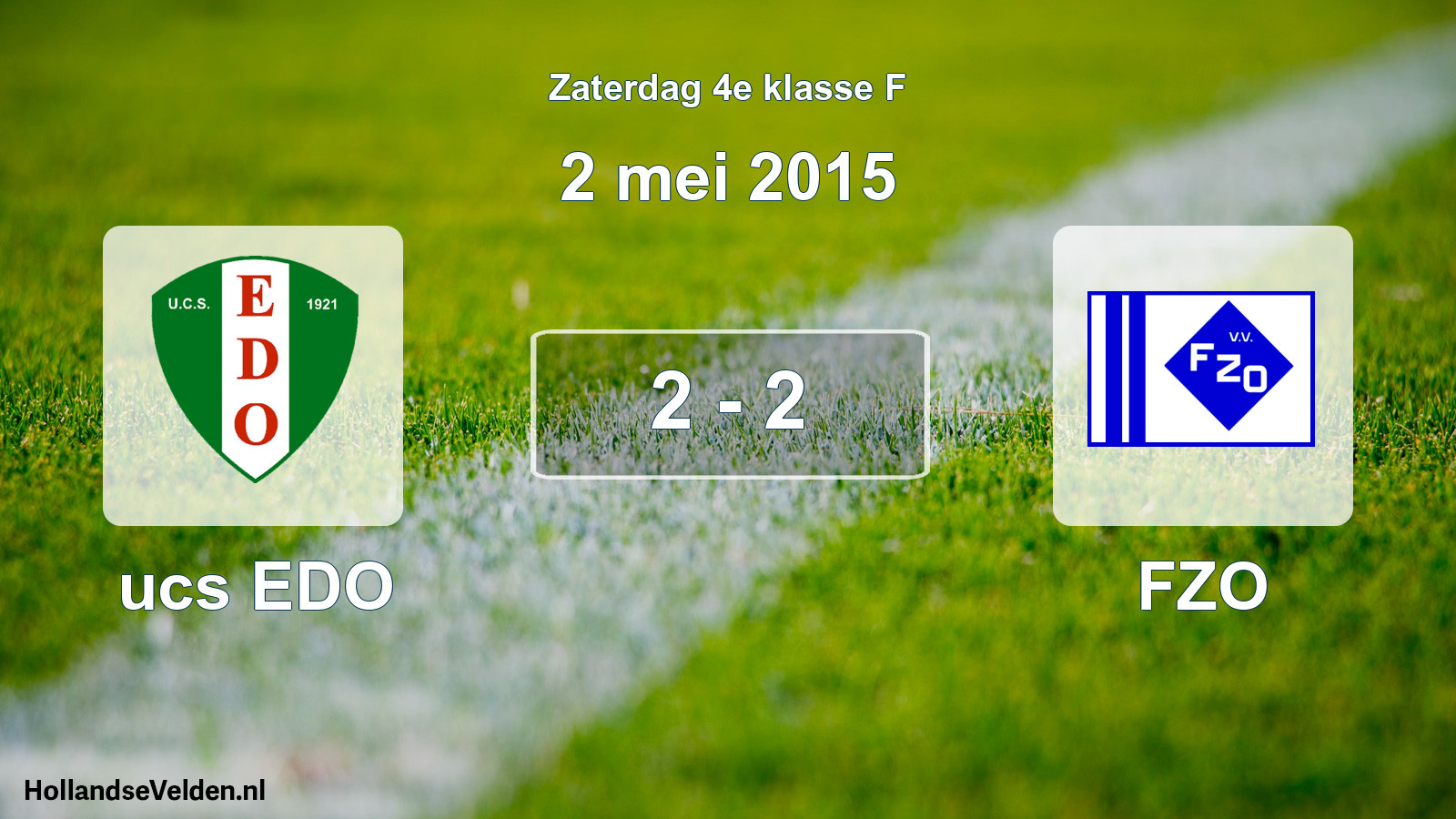 Total number of matches played: ucs EDO - FZO 2 - 2 (2 May 2015)