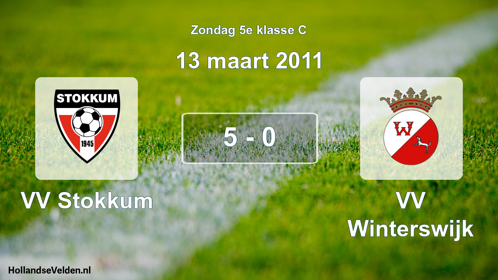 Total number of matches played: VV Stokkum - VV Winterswijk 5 - 0 (13 March 2011)