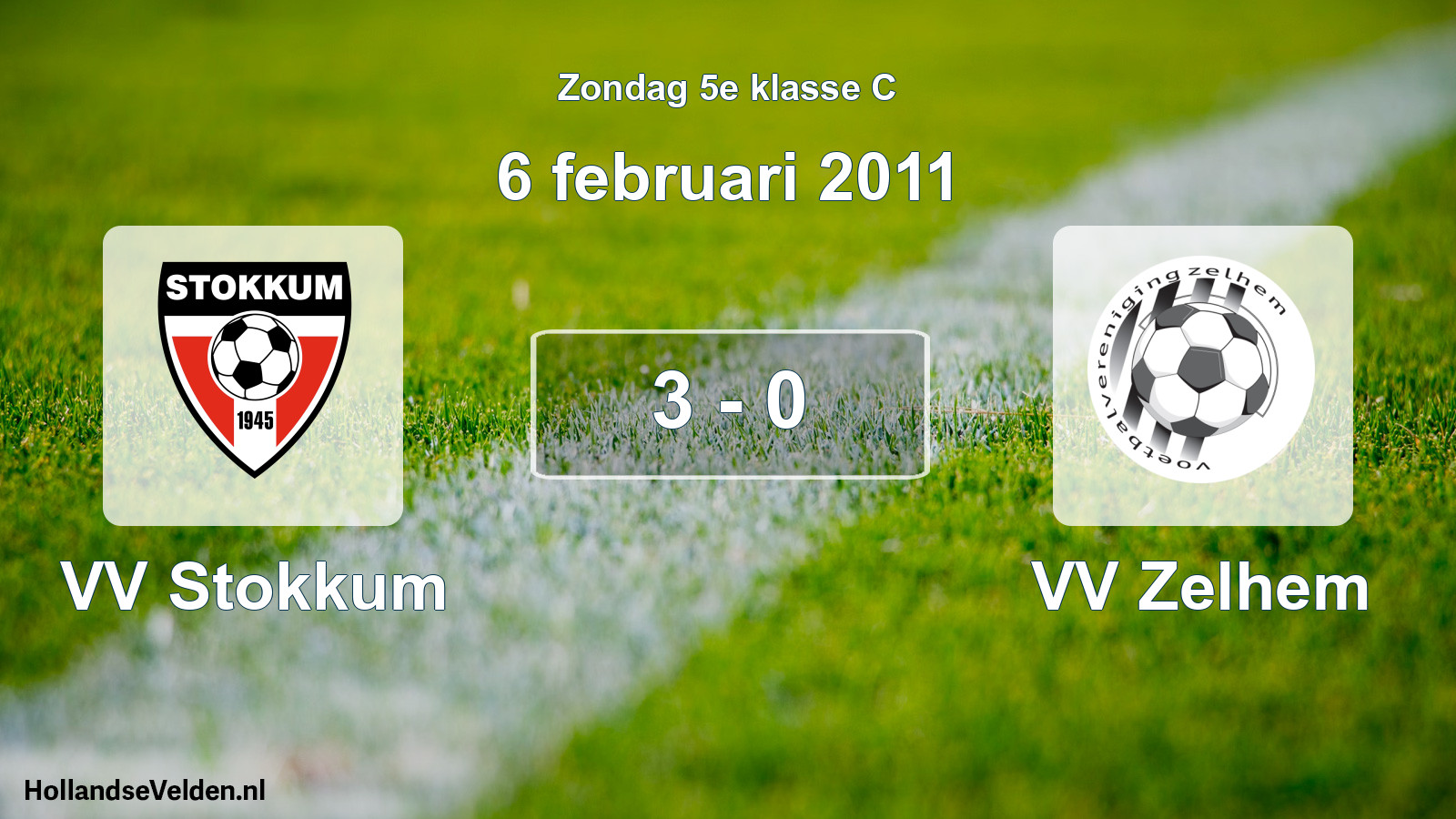Total number of matches played: VV Stokkum - VV Zelhem 3 - 0 (6 February 2011)