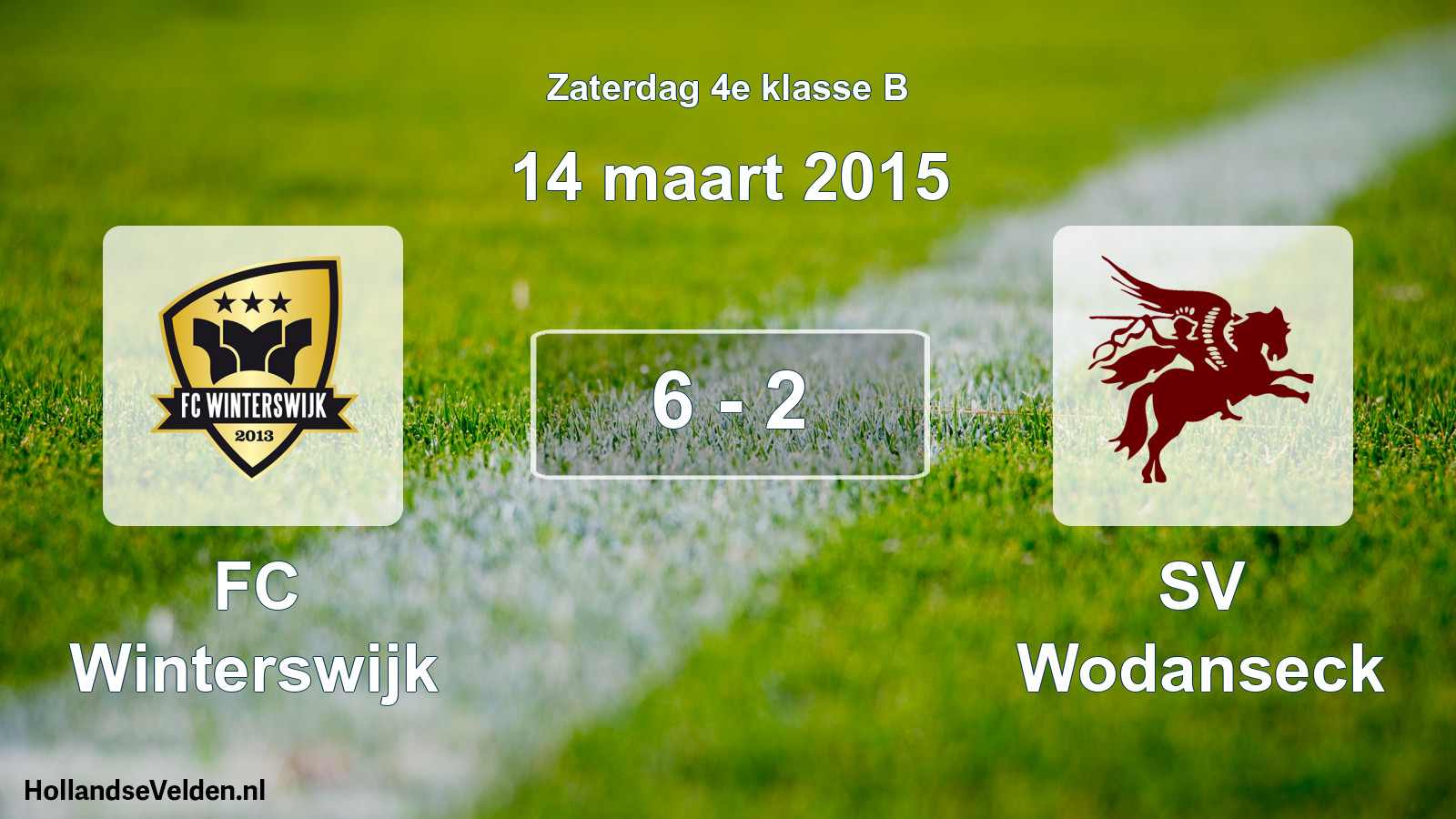 Total number of matches played: FC Winterswijk - SV Wodanseck 6 - 2 (14 March 2015)