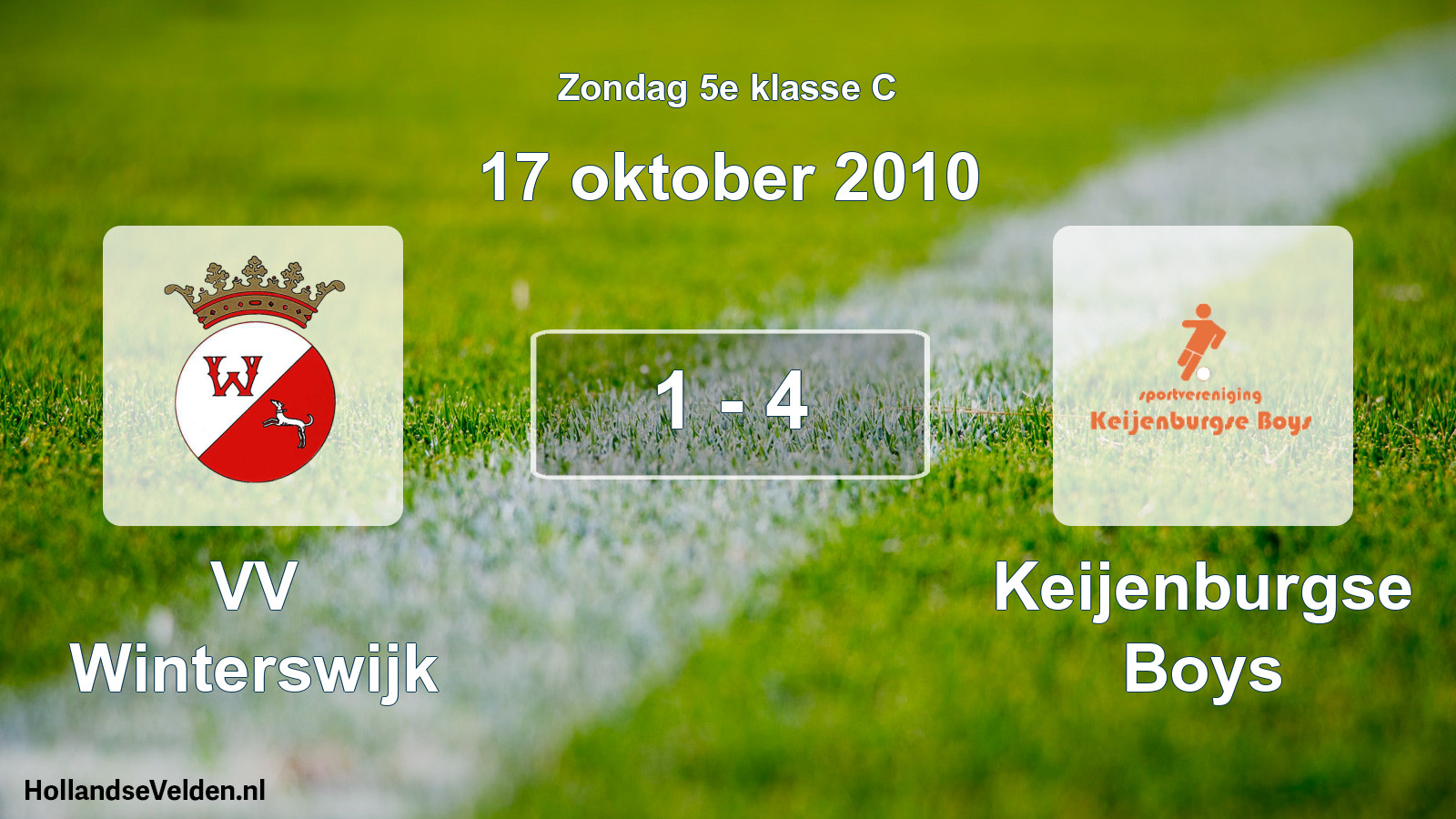 Total number of matches played: VV Winterswijk - Keijenburgse Boys 1 - 4 (17 October 2010)