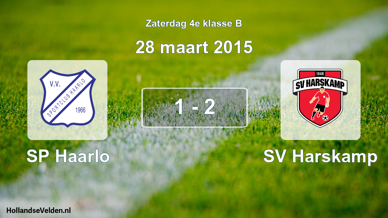 Total number of matches played: SP Haarlo - SV Harskamp 1 - 2 (28 March 2015)