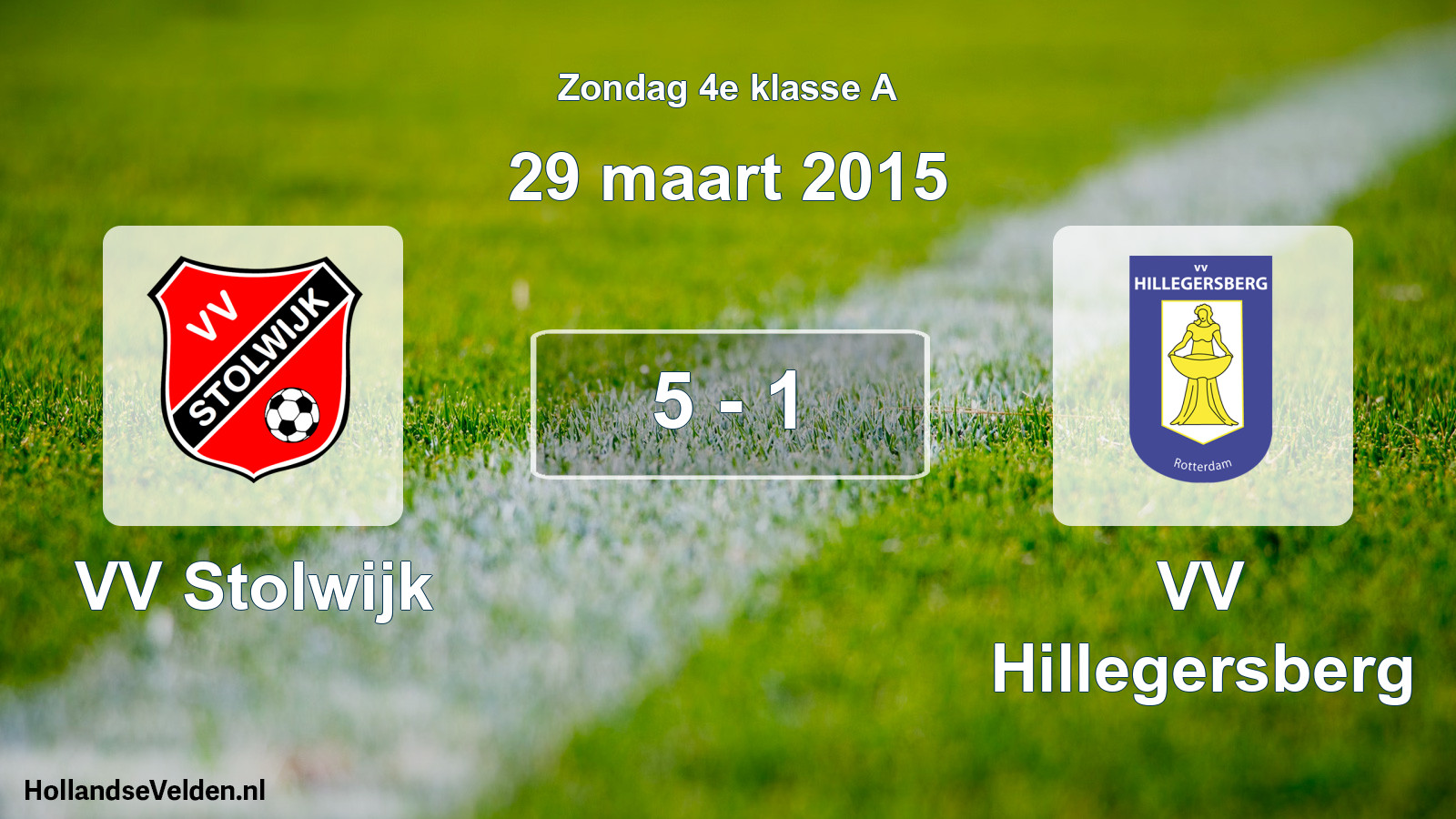 Total number of matches played: VV Stolwijk - VV Hillegersberg 5 - 1 (29 March 2015)
