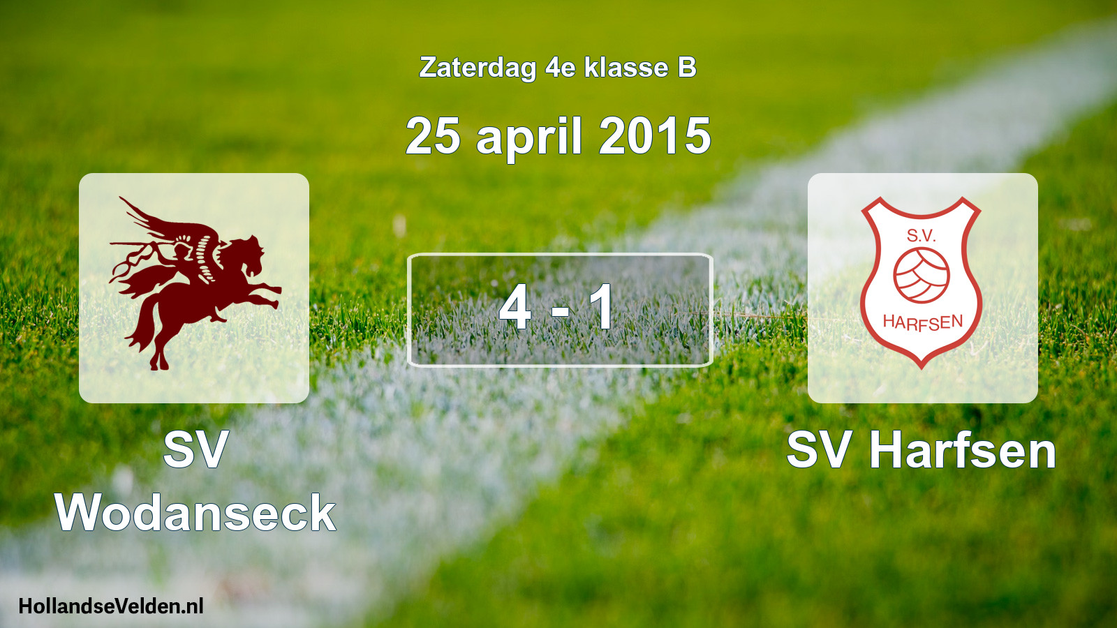 Total number of matches played: SV Wodanseck - SV Harfsen 4 - 1 (25 April 2015)