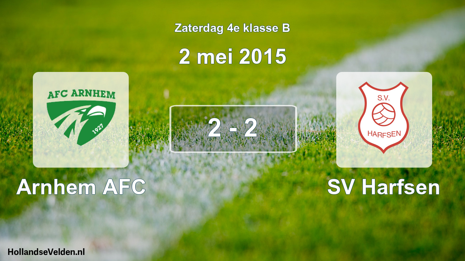 Total number of matches played: Arnhem AFC - SV Harfsen 2 - 2 (2 May 2015)
