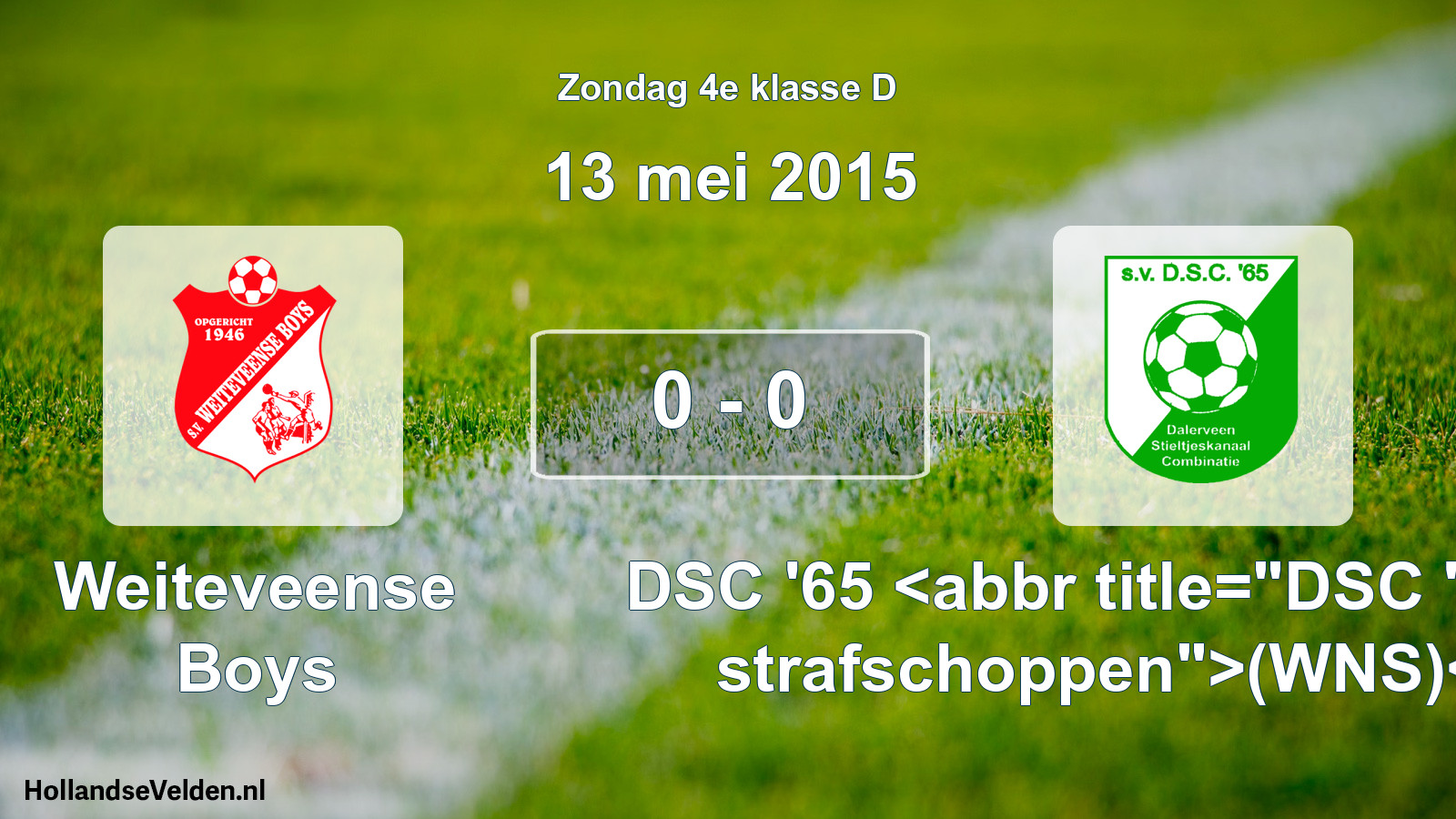Total number of matches played: Weiteveense Boys - DSC '65 <abbr title=
