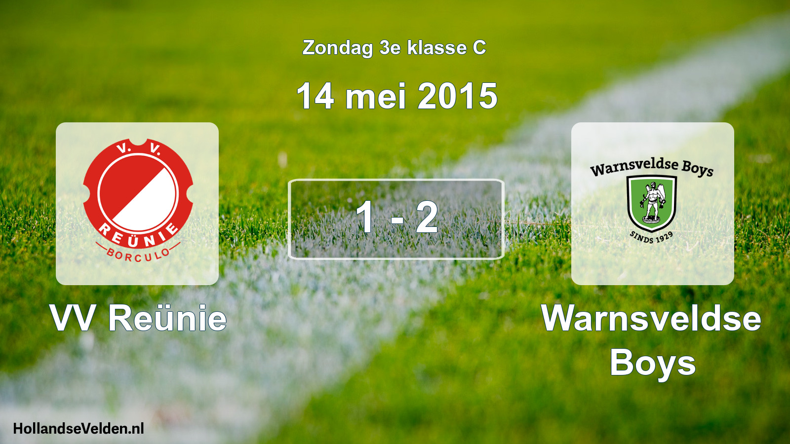 Total number of matches played: VV Reünie - Warnsveldse Boys 1 - 2 (14 May 2015)