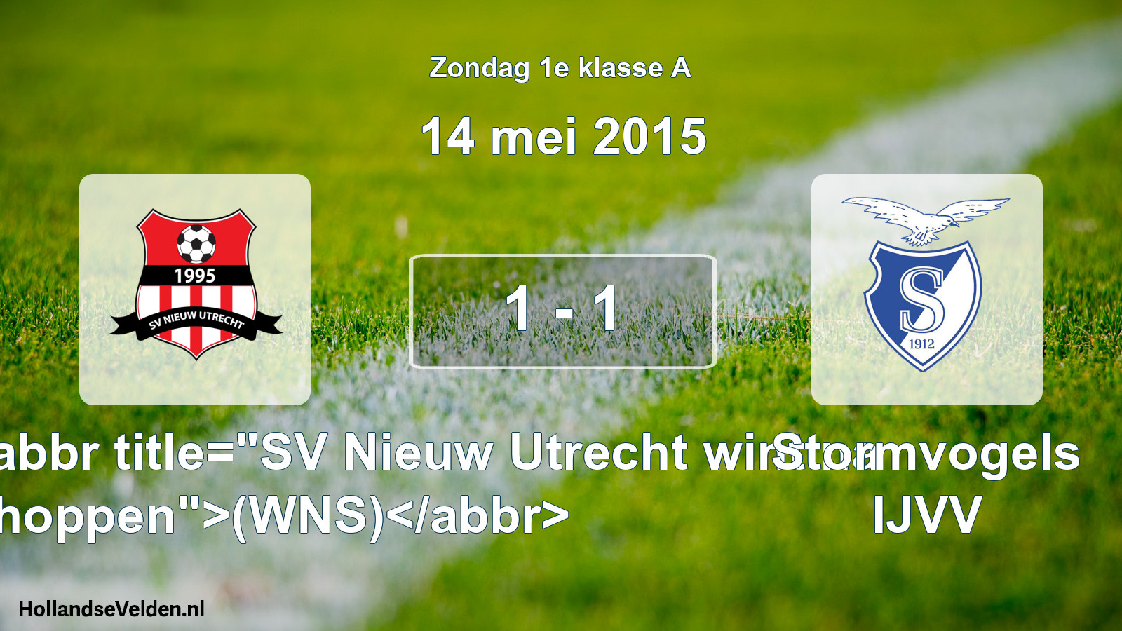 Total number of matches played: SV Nieuw Utrecht <abbr title=