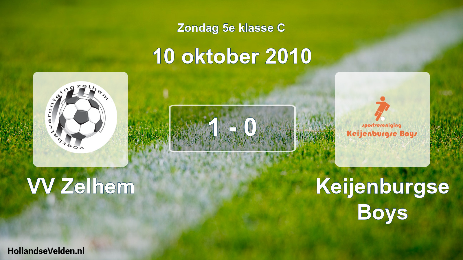 Total number of matches played: VV Zelhem - Keijenburgse Boys 1 - 0 (10 October 2010)