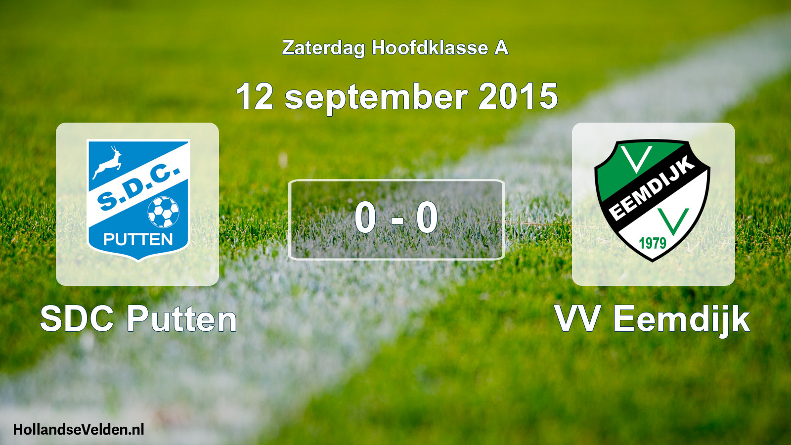 Total number of matches played: SDC Putten - VV Eemdijk 0 - 0 (12 September 2015)