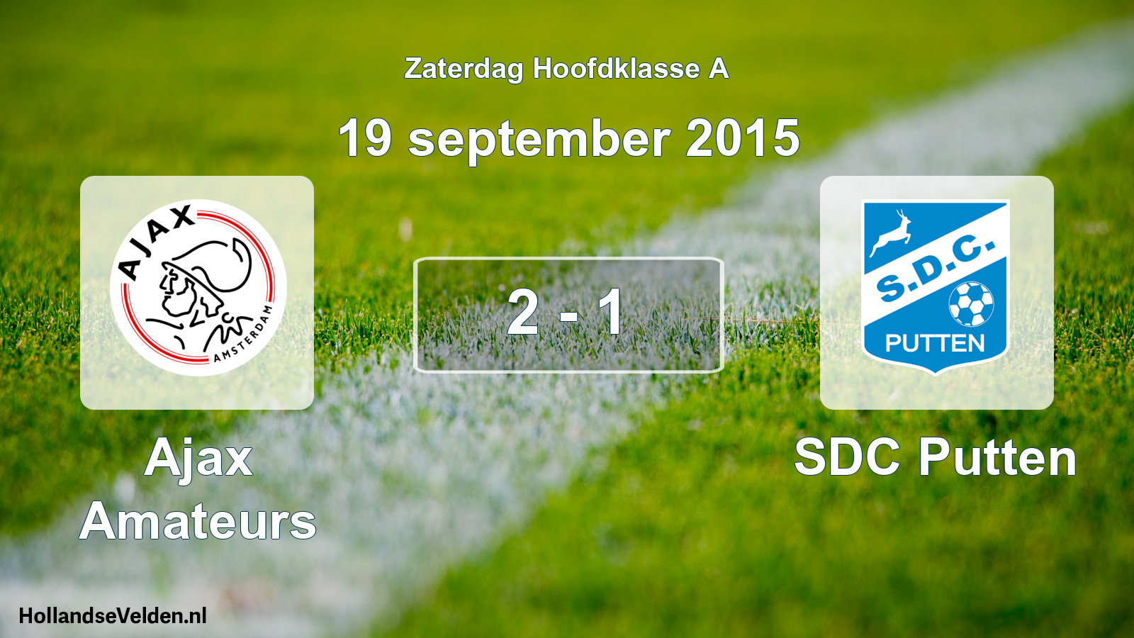 Total number of matches played: Ajax Amateurs - SDC Putten 2 - 1 (19 September 2015)